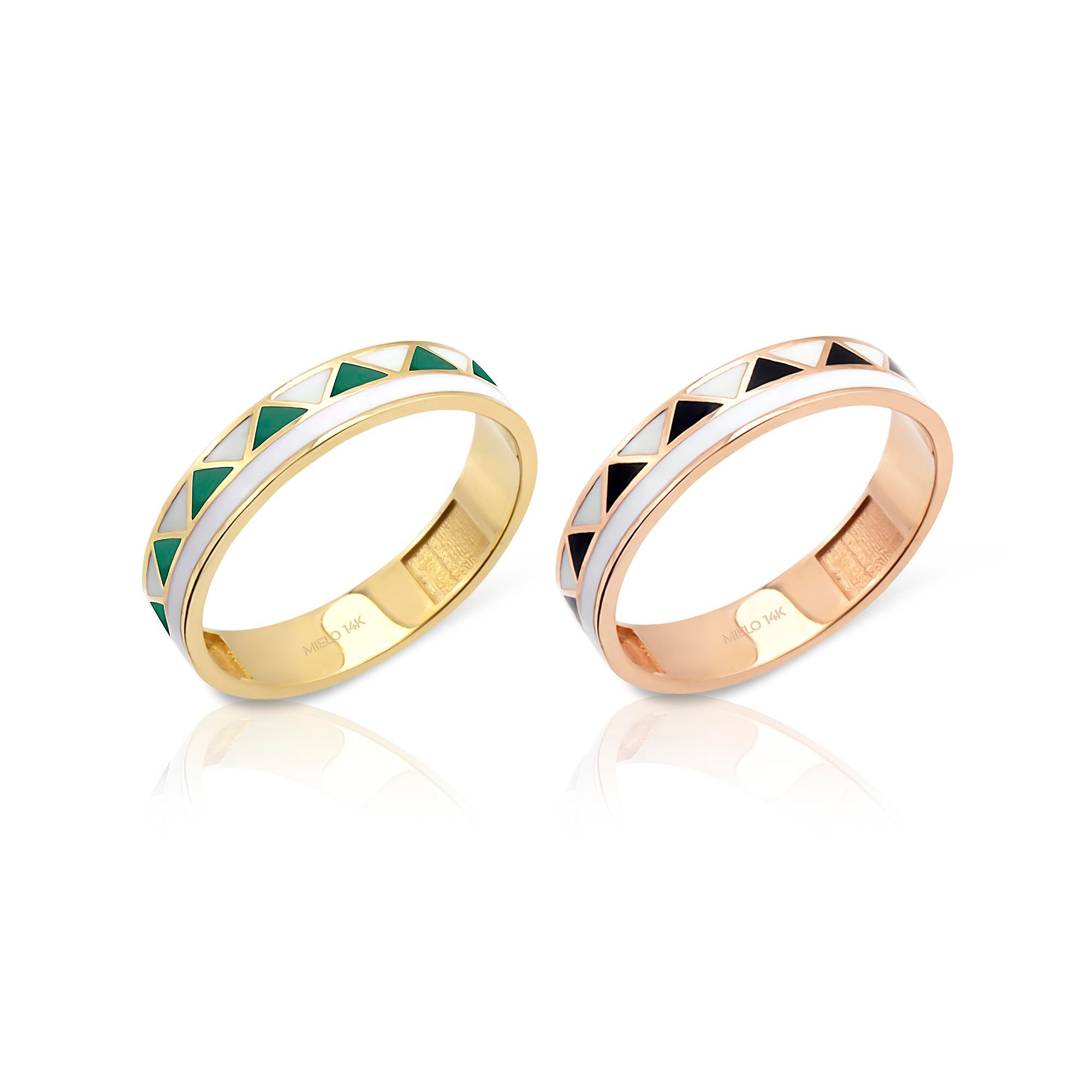 14 Ayar Altın Abierto Yüzük 