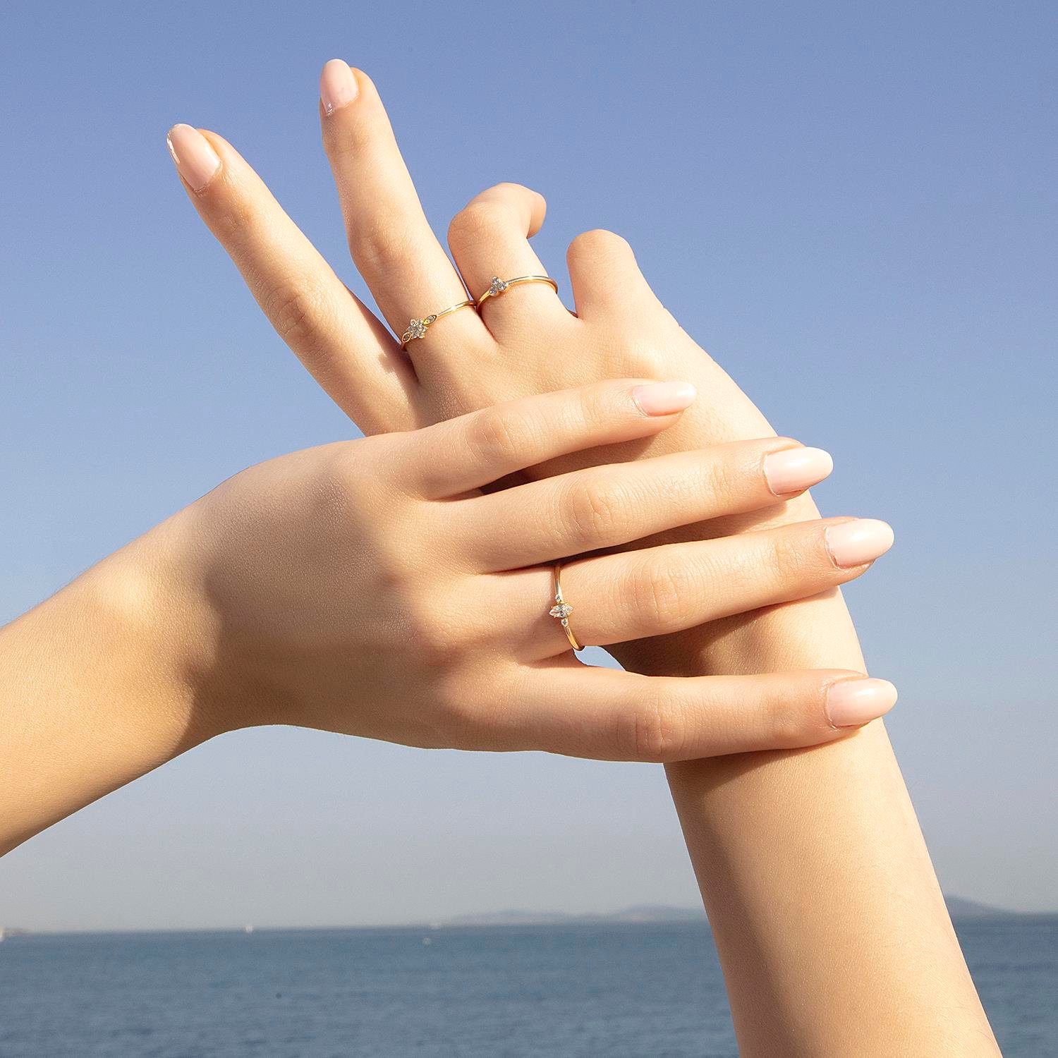 14 Ayar Altın Çıtır Yüzük 