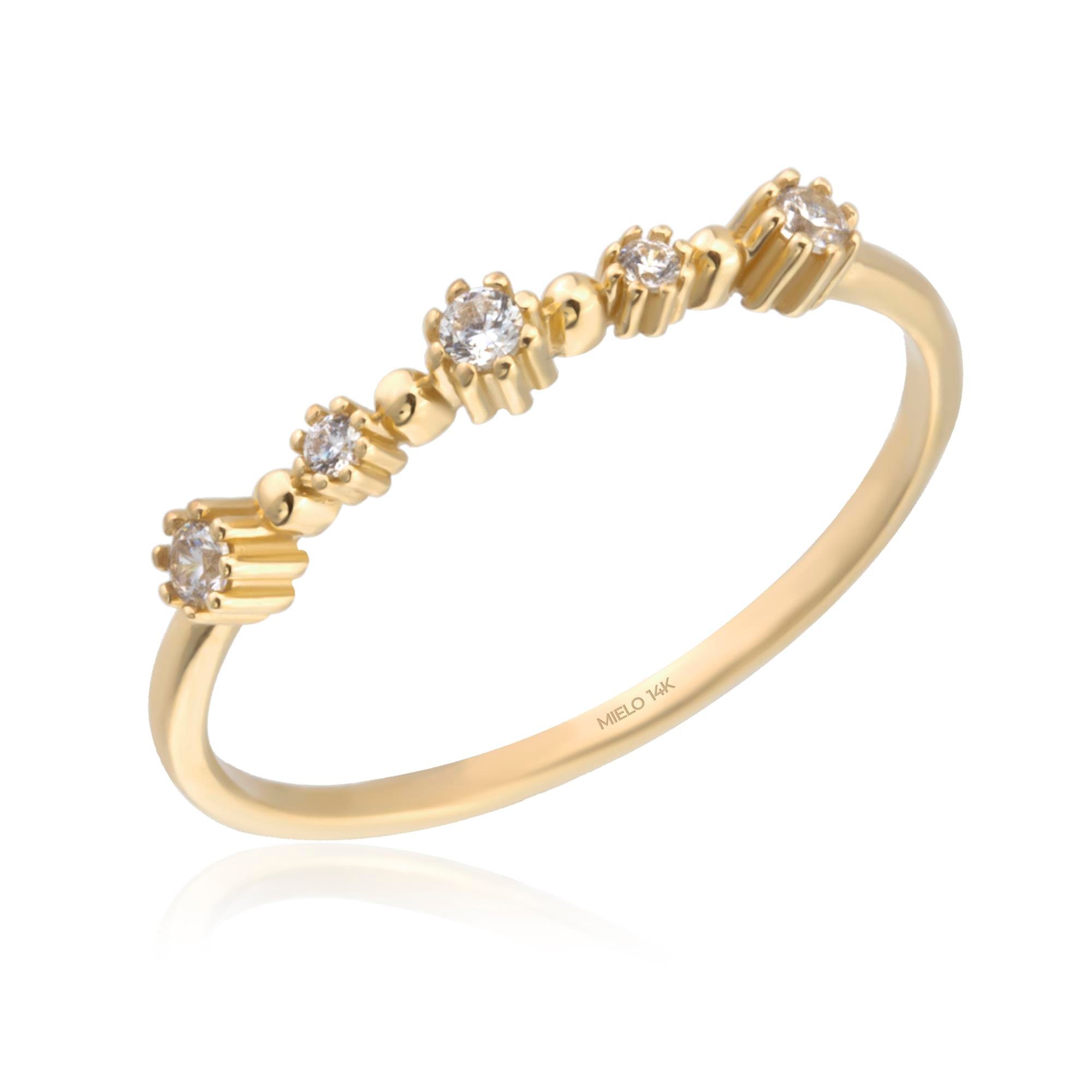 14 Ayar Altın Çıtır Yüzük