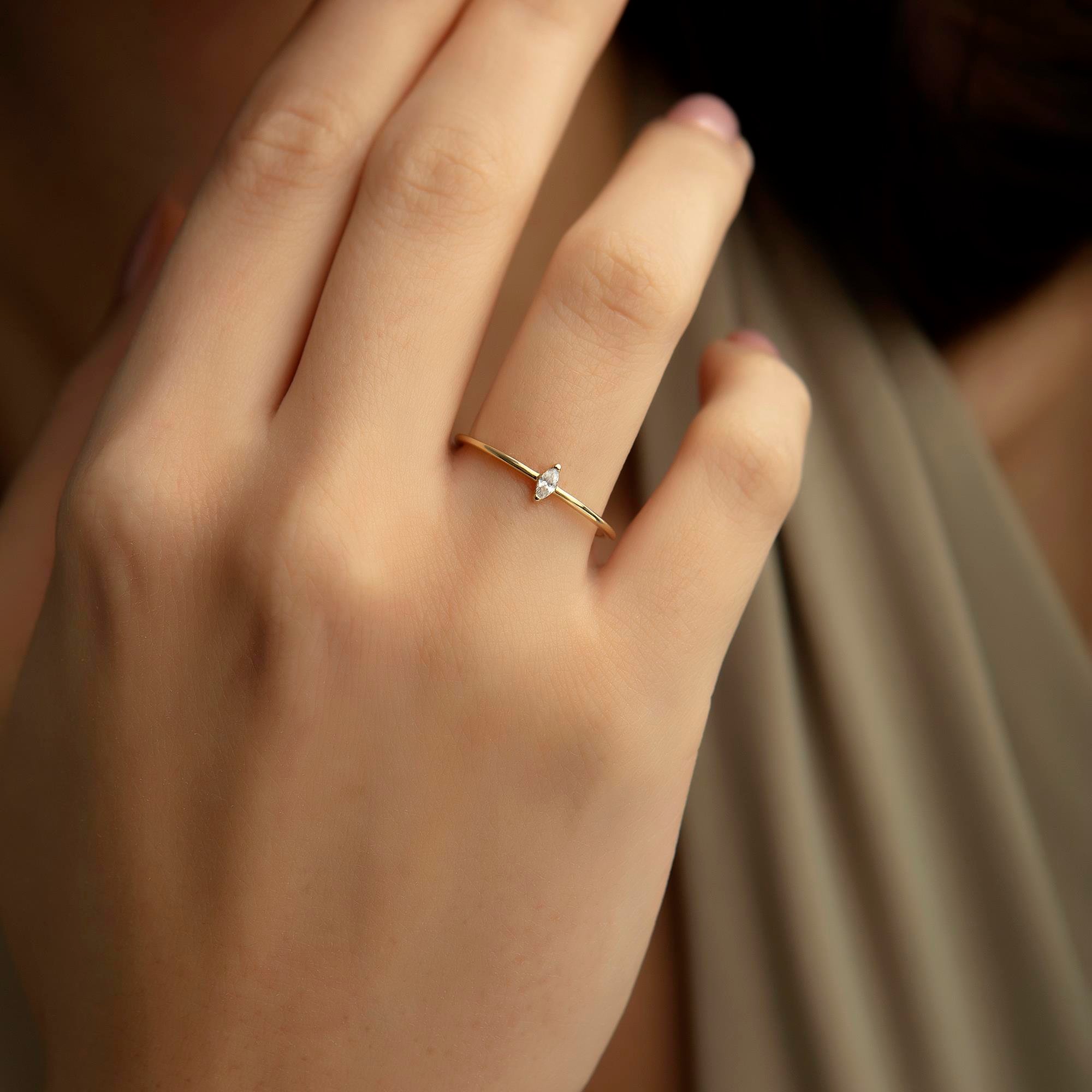 14K Gold Crispy Ring