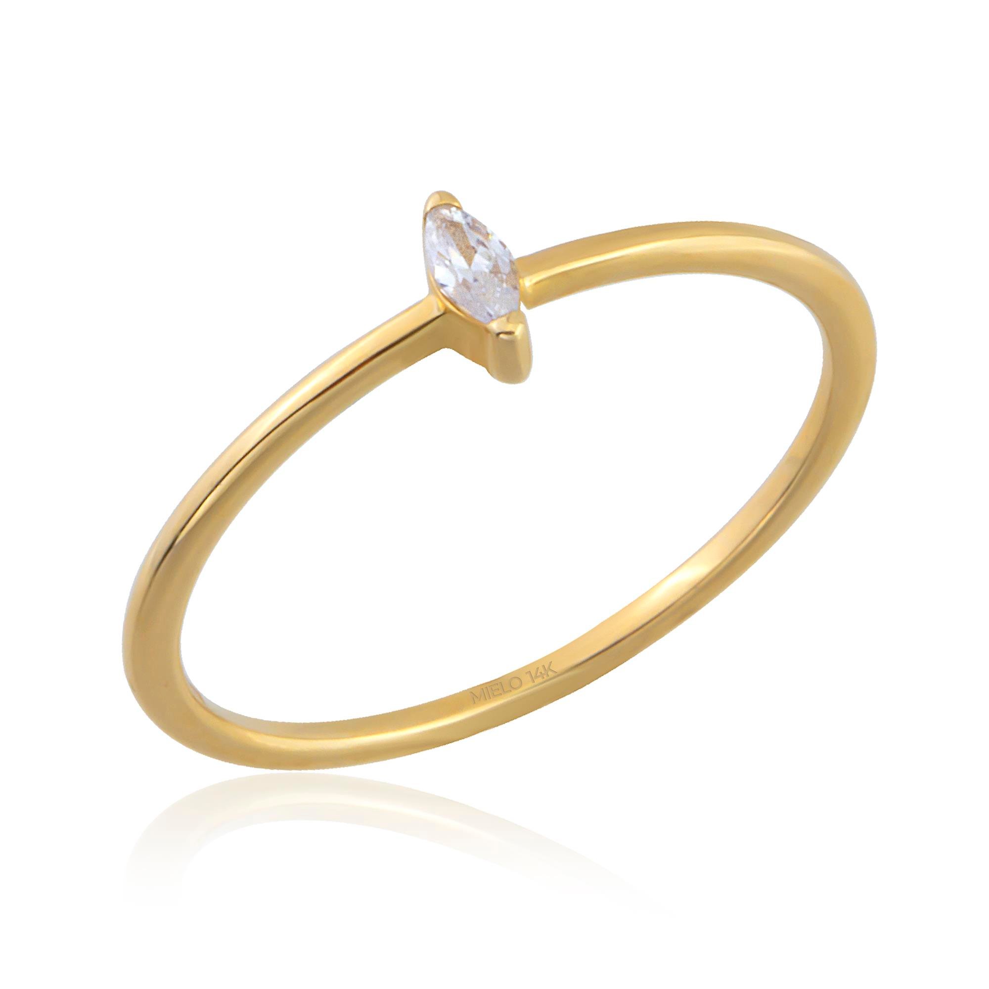 14K Gold Crispy Ring