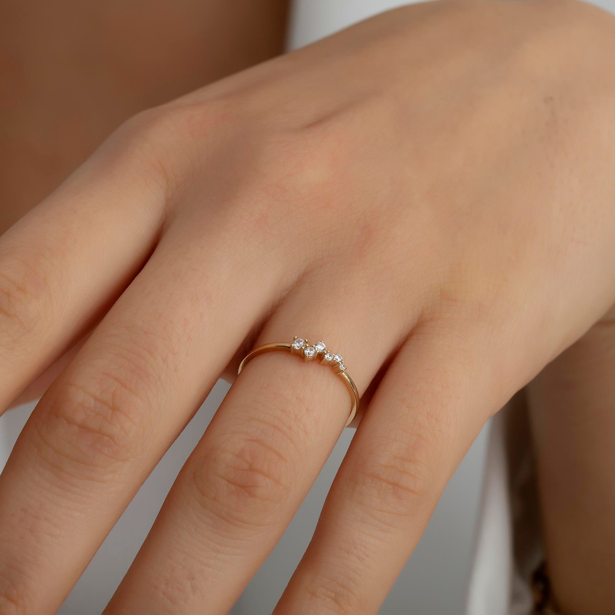 14 Ayar Altın Çıtır Yüzük