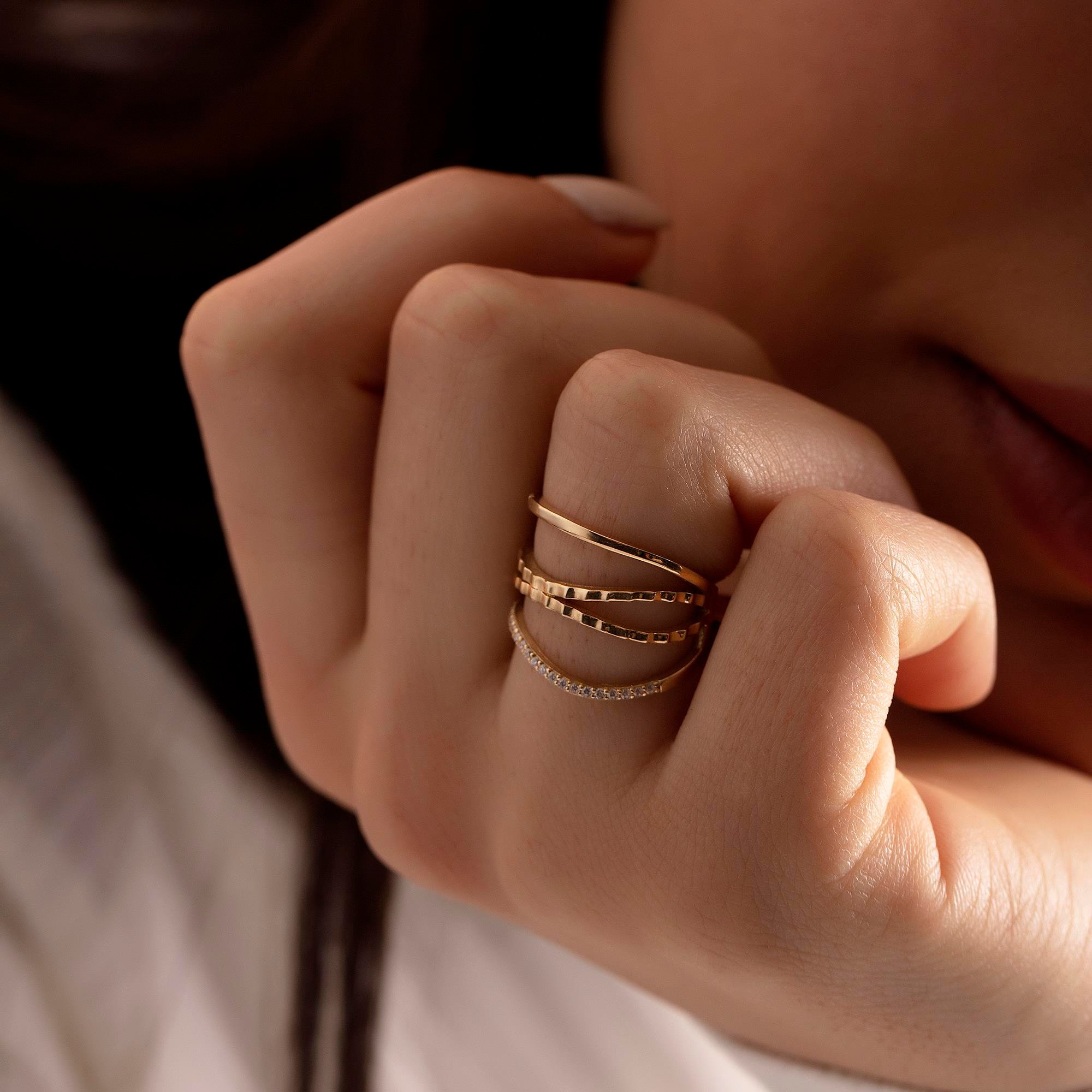 14 Ayar Altın Dafne Yüzük