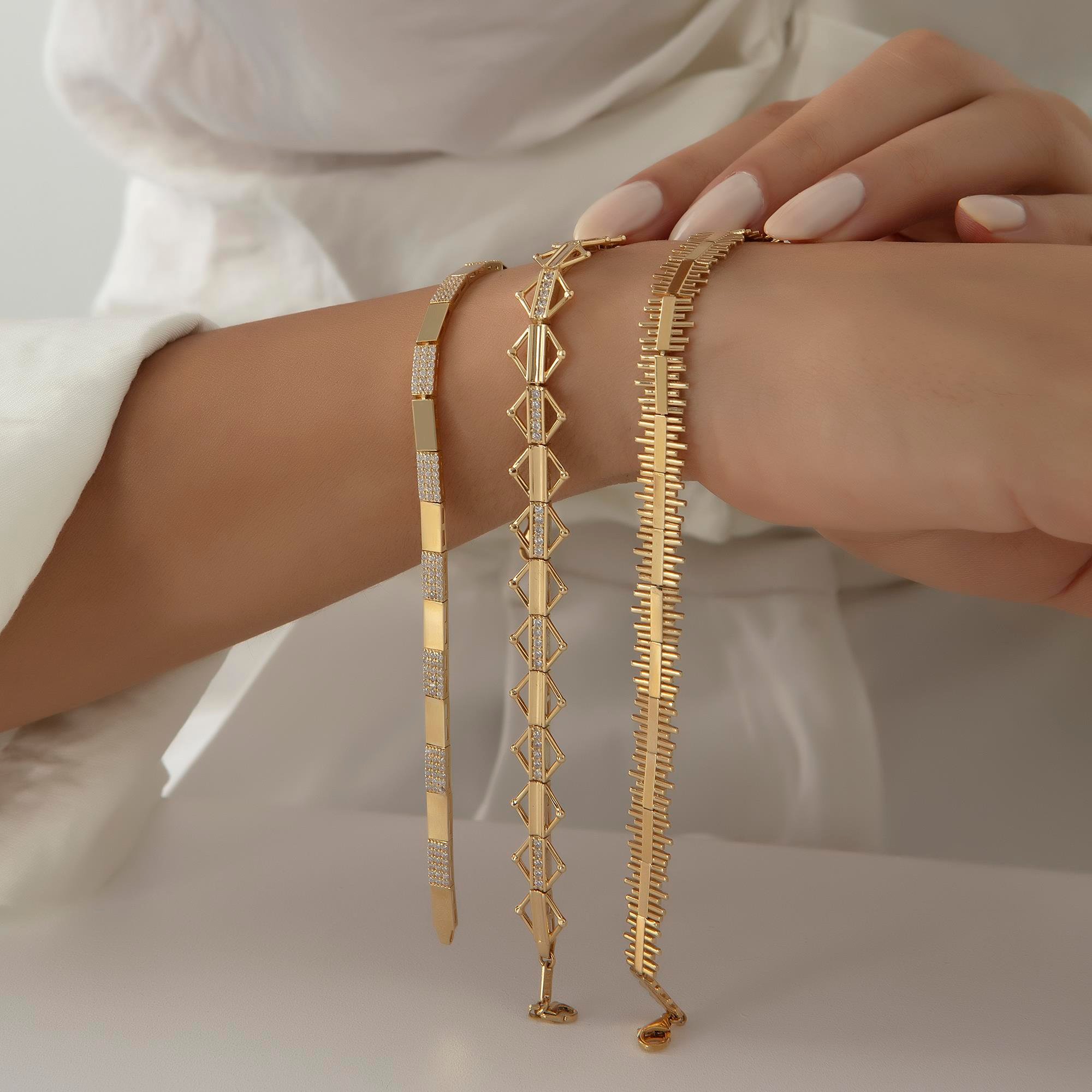 14 Ayar Altın Diva Bileklik