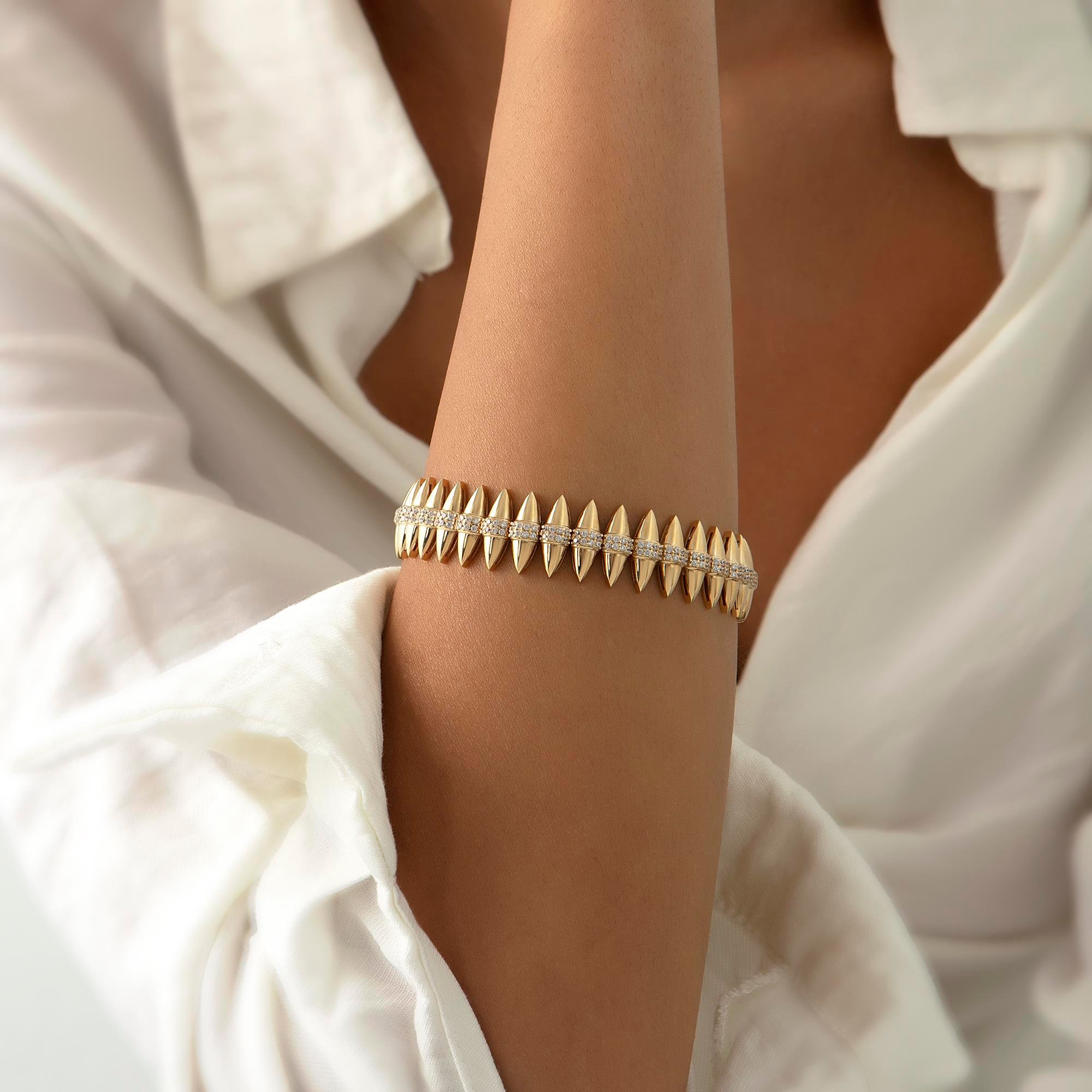 14 Ayar Altın Diva Bileklik