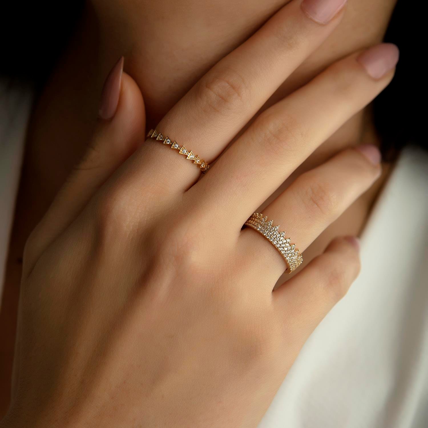 14K Gold Freya Geometric Ring