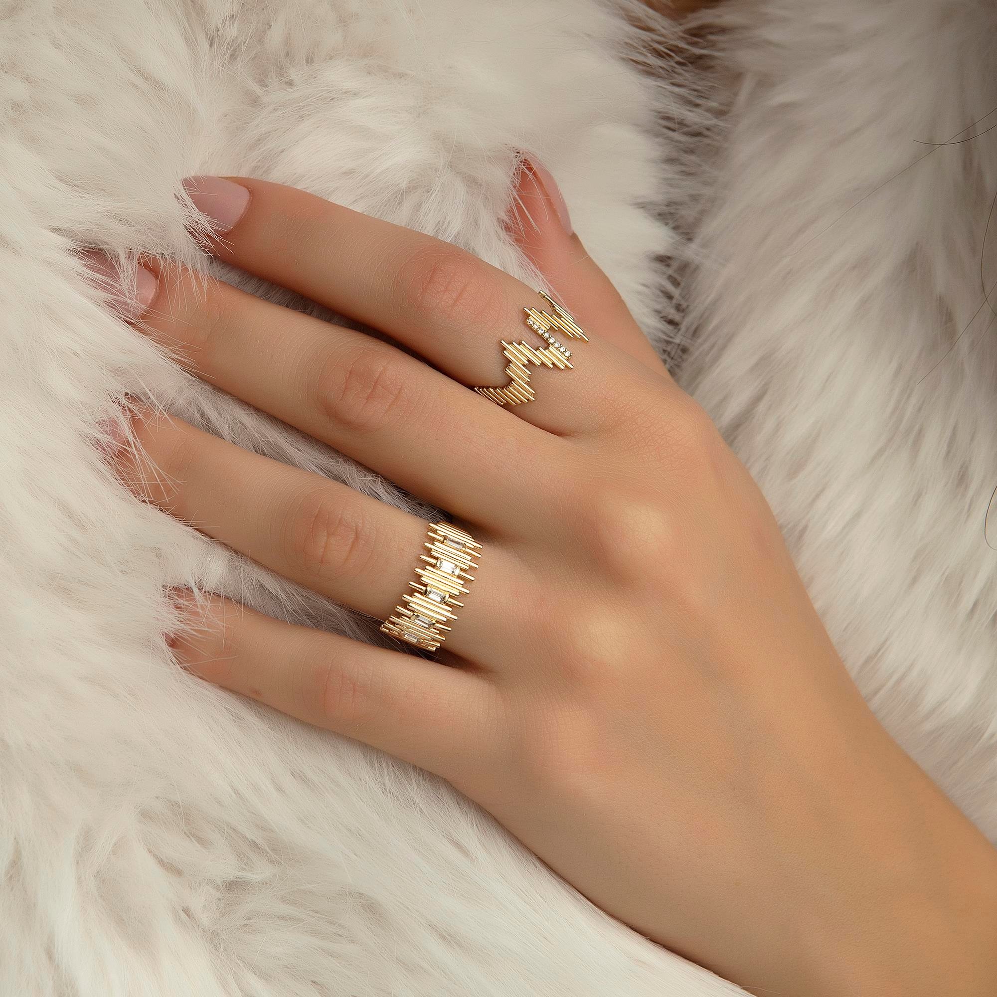 14K Gold Freya Geometric Ring