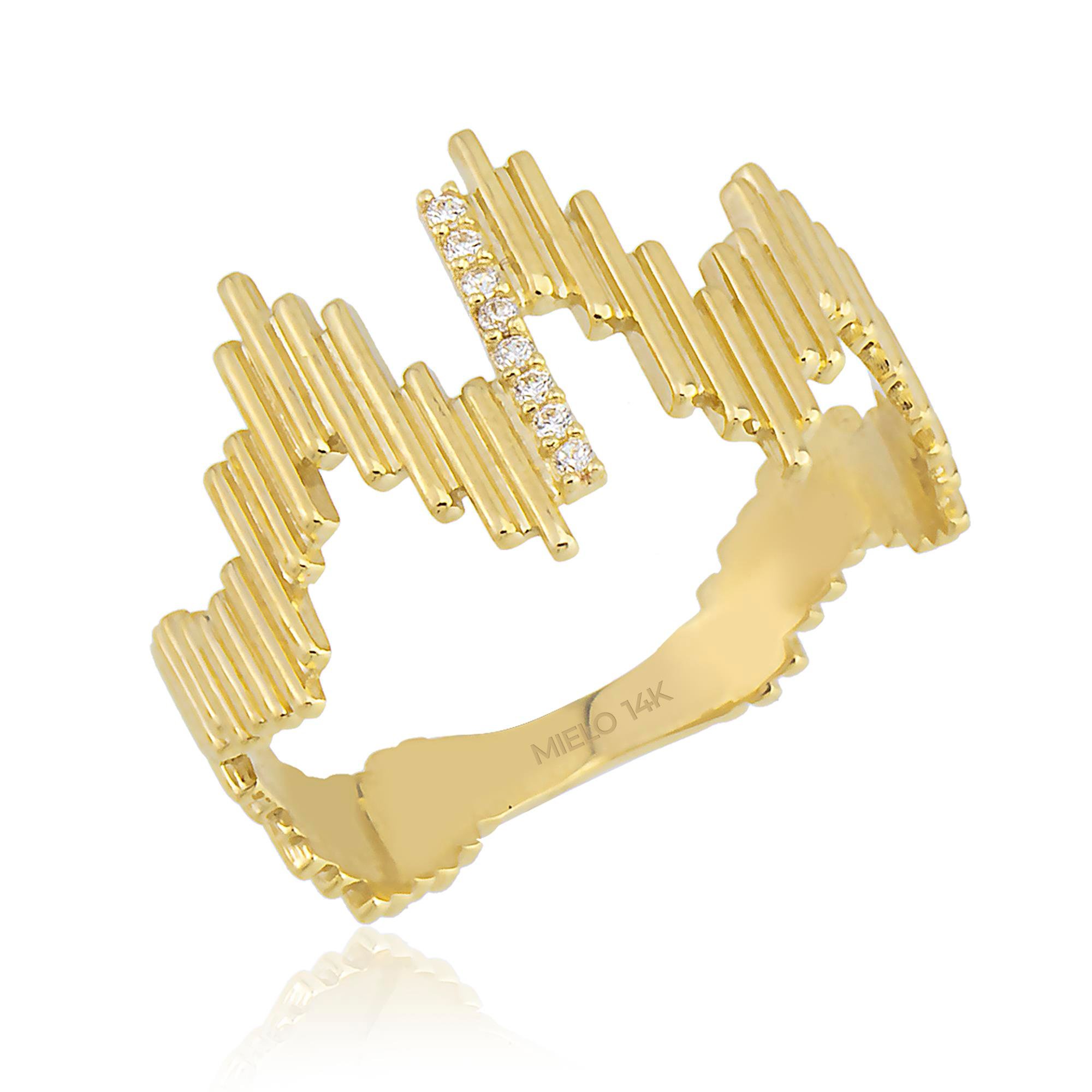 14K Gold Freya Geometric Ring