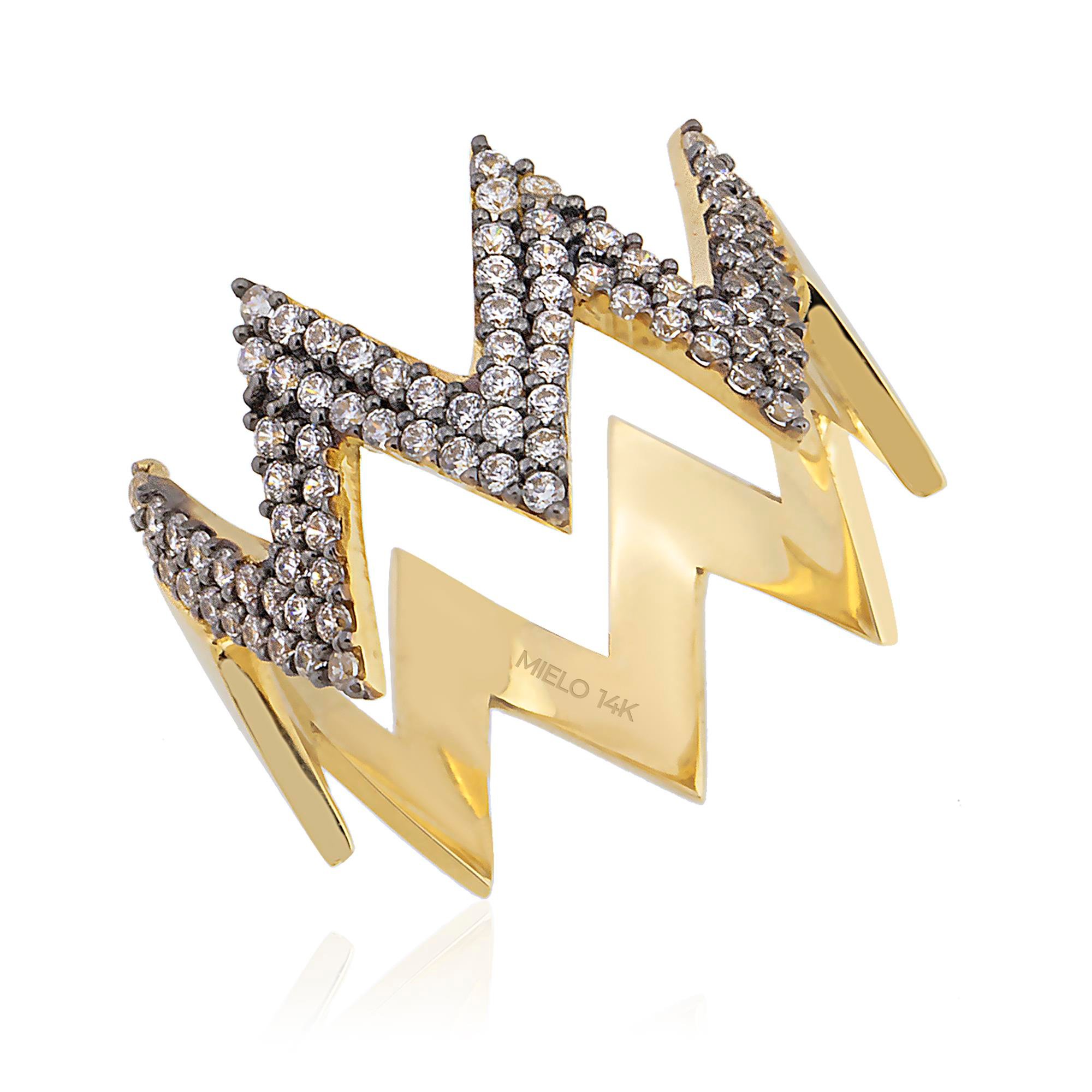 14K Gold Freya Zigzag Ring