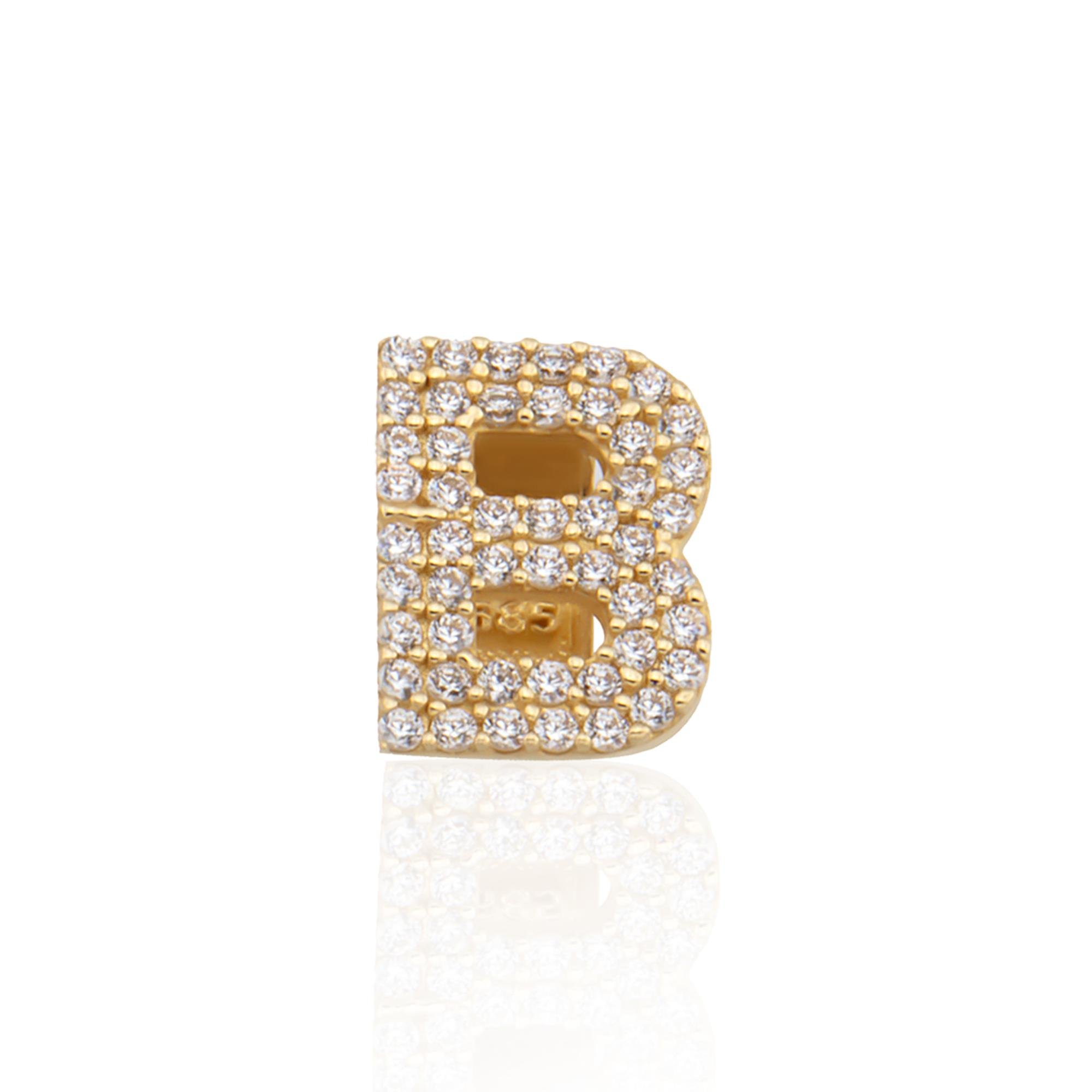 14K Gold Letter Charm