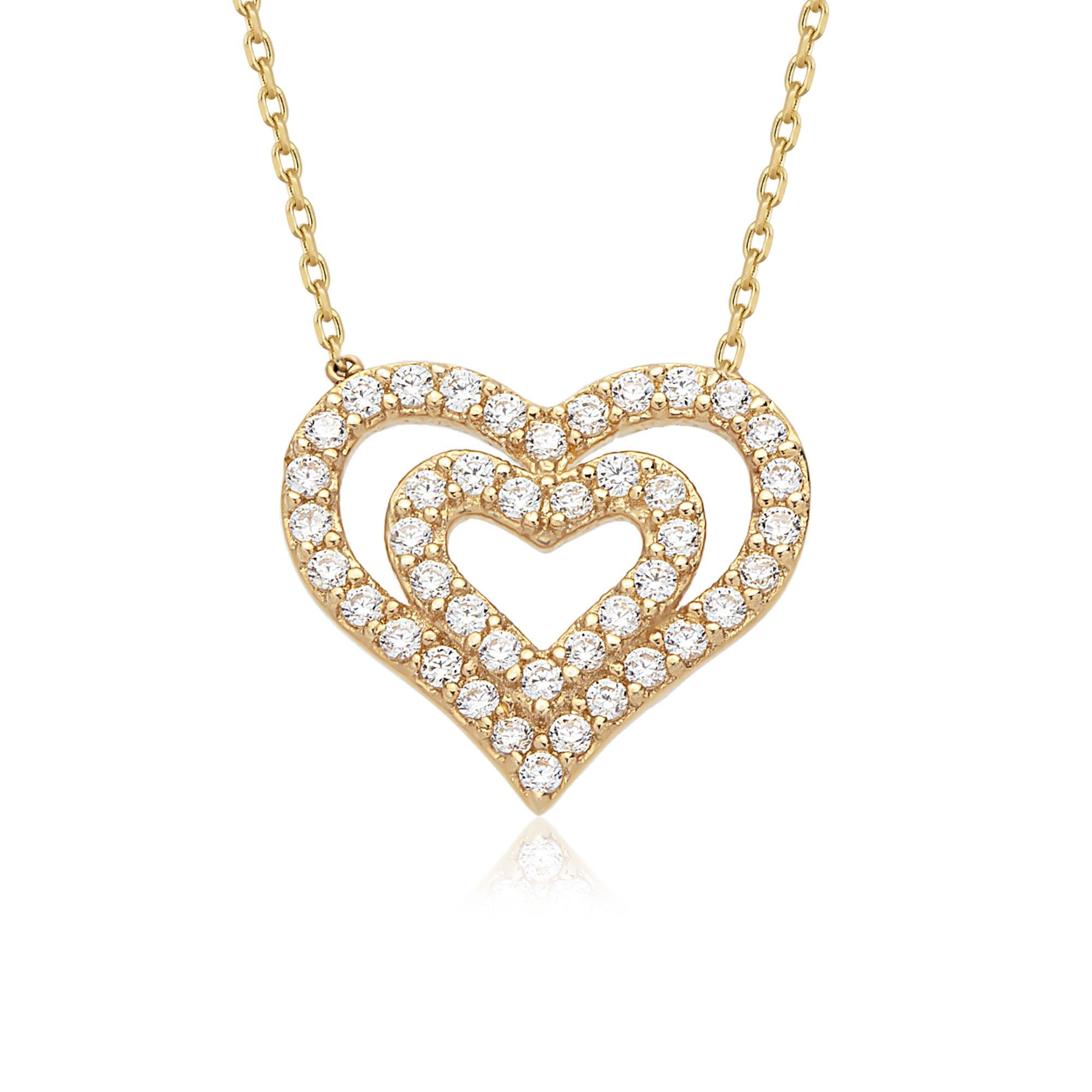 14 Ayar Altın Kalp Kolye 