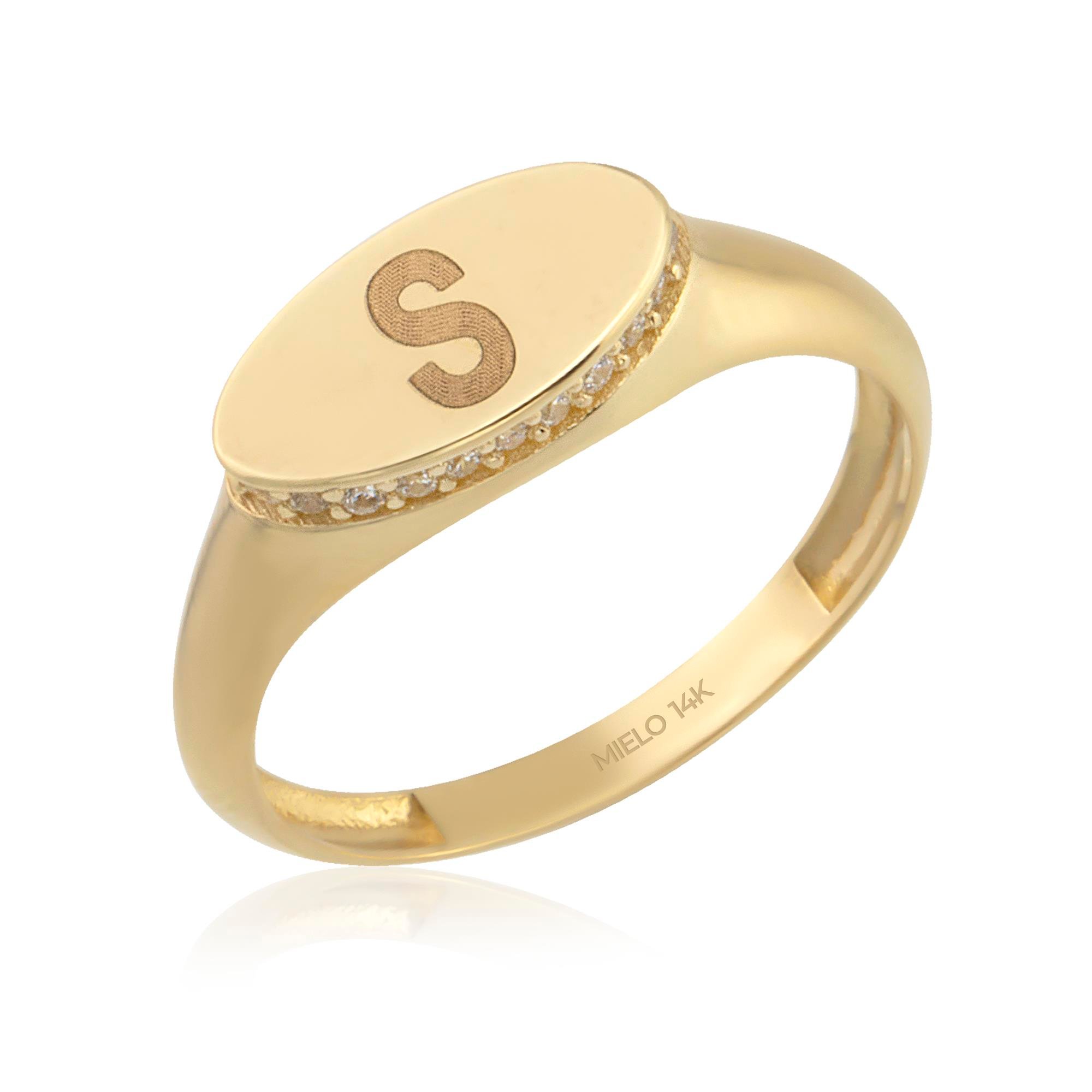 14K Gold Artemis Personalized Ring