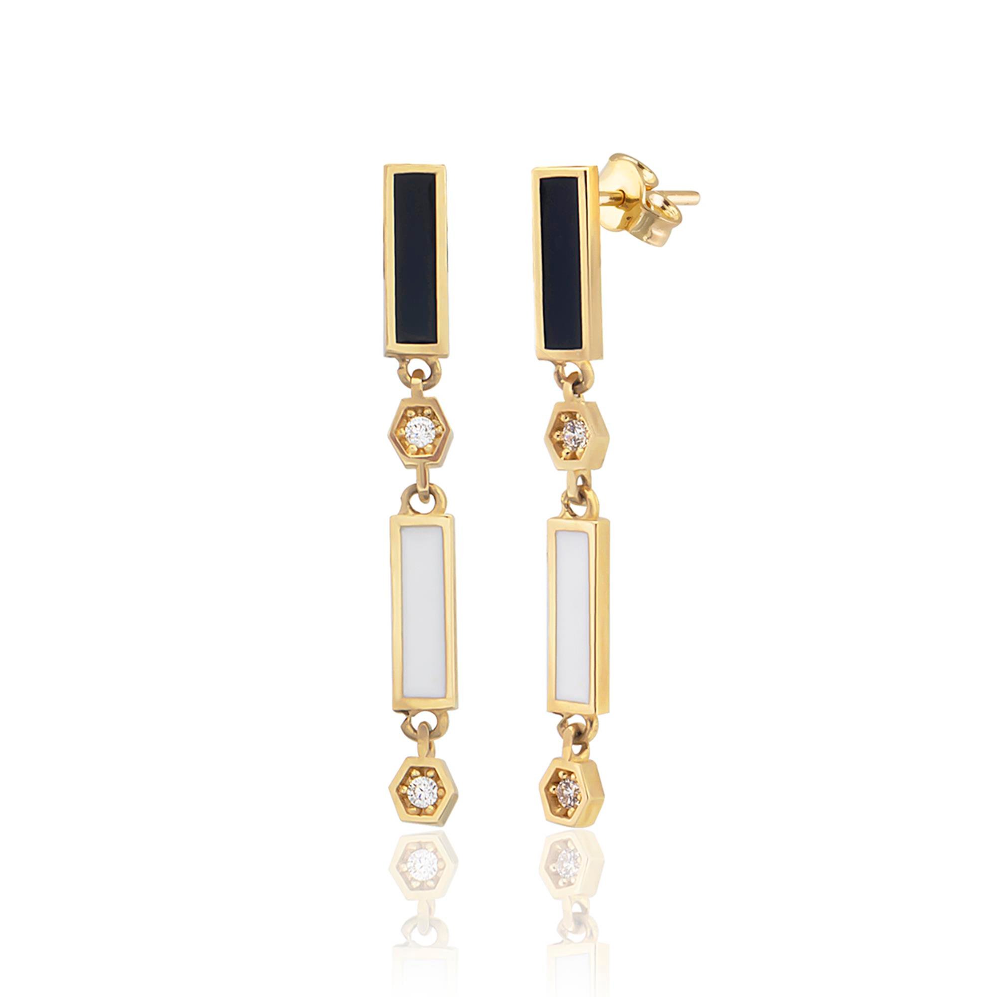 14K Gold Opera Earring