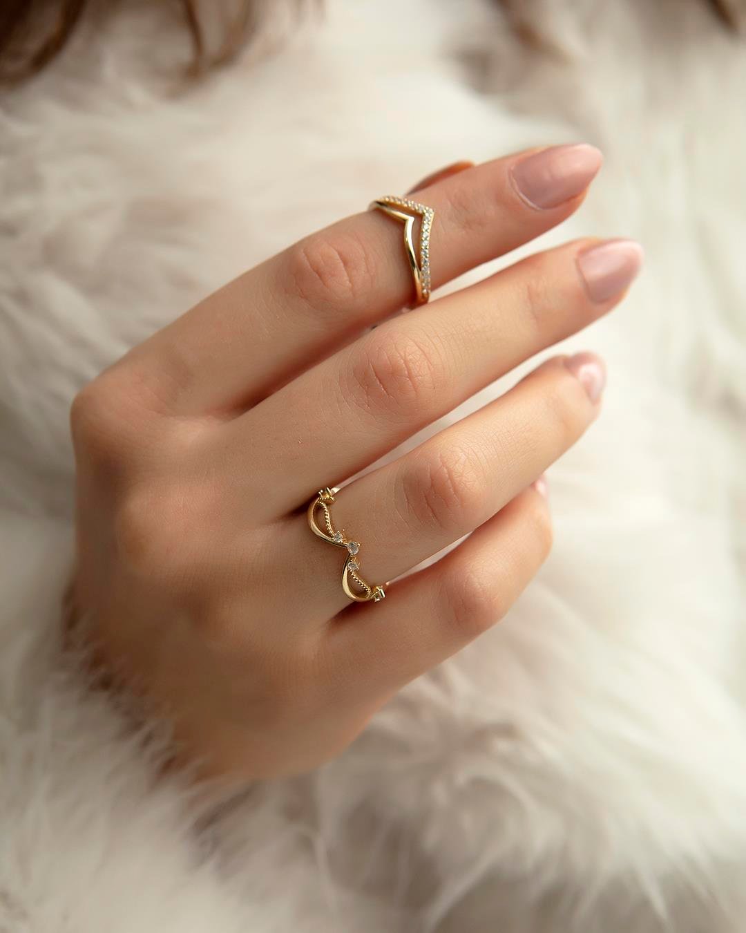 14 Ayar Altın Prenses Yüzük