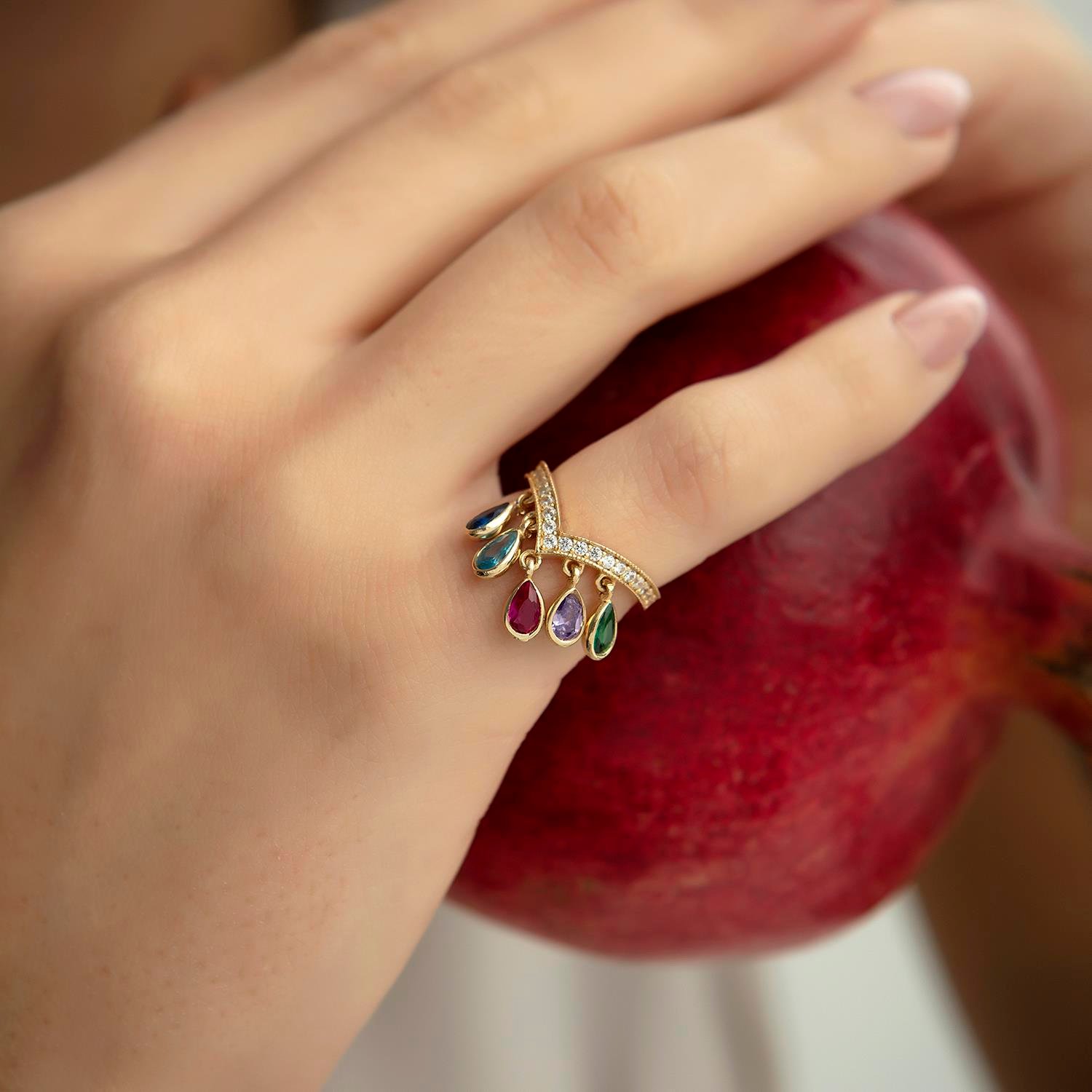 14 Ayar Altın Serçe Parmak Yüzük