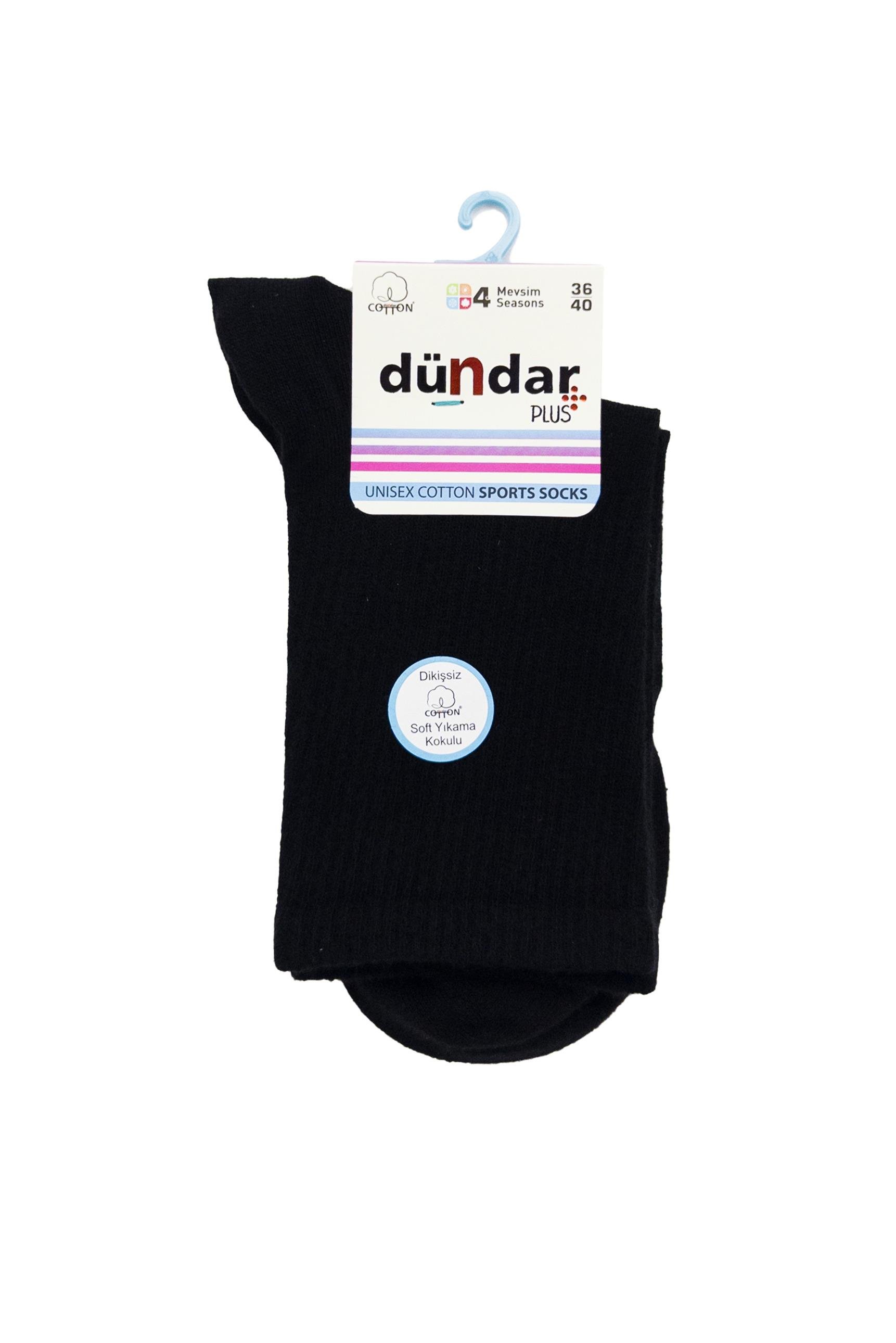 4 Mevsim 12'li Unisex Pamuklu Sports Çorap 36-40