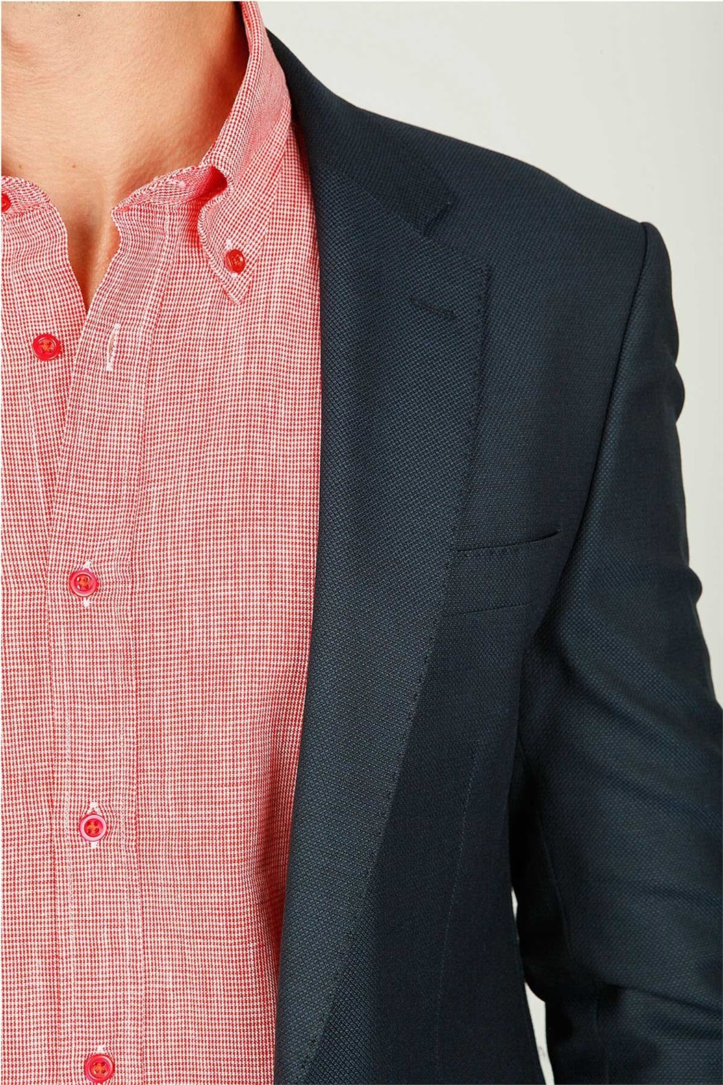 Açık Lacivert Comfort Fit 6 Drop Ceket