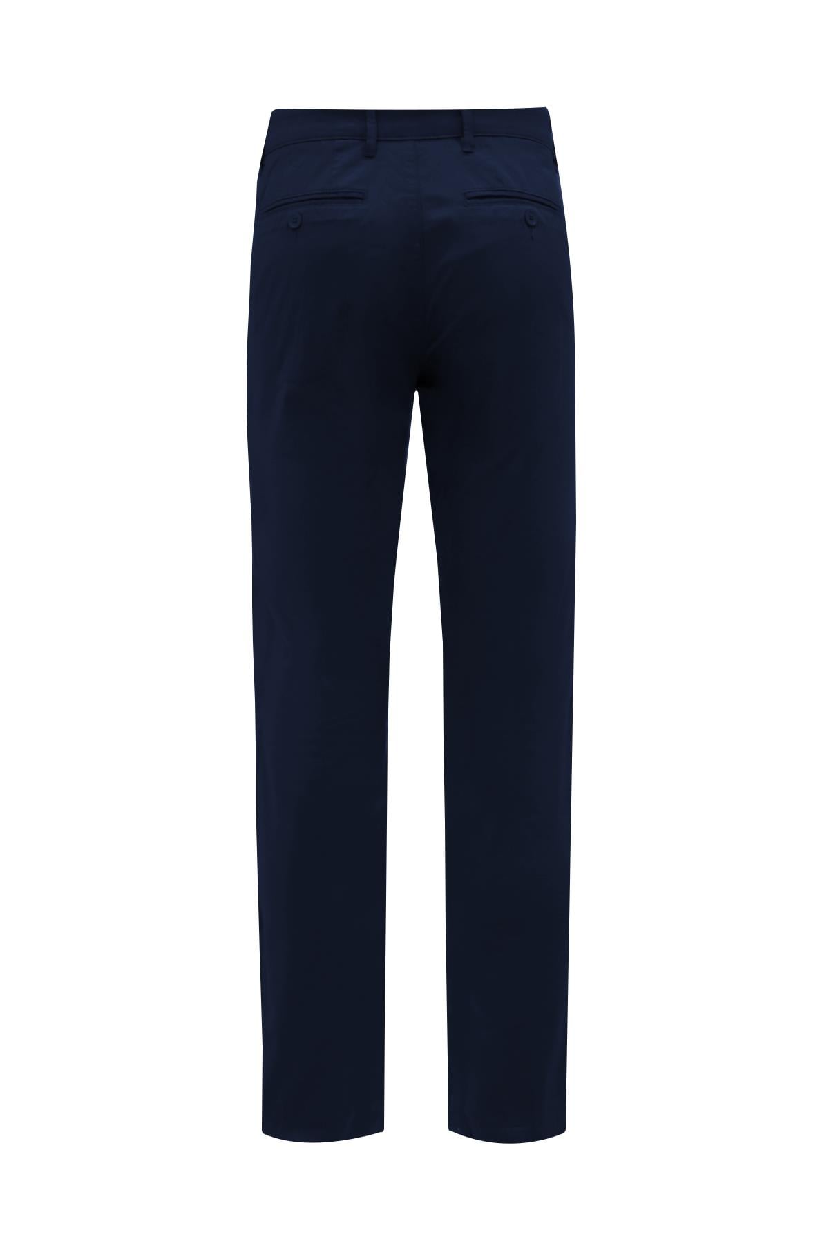Açık Lacivert Comfort Fit Chino Pantolon