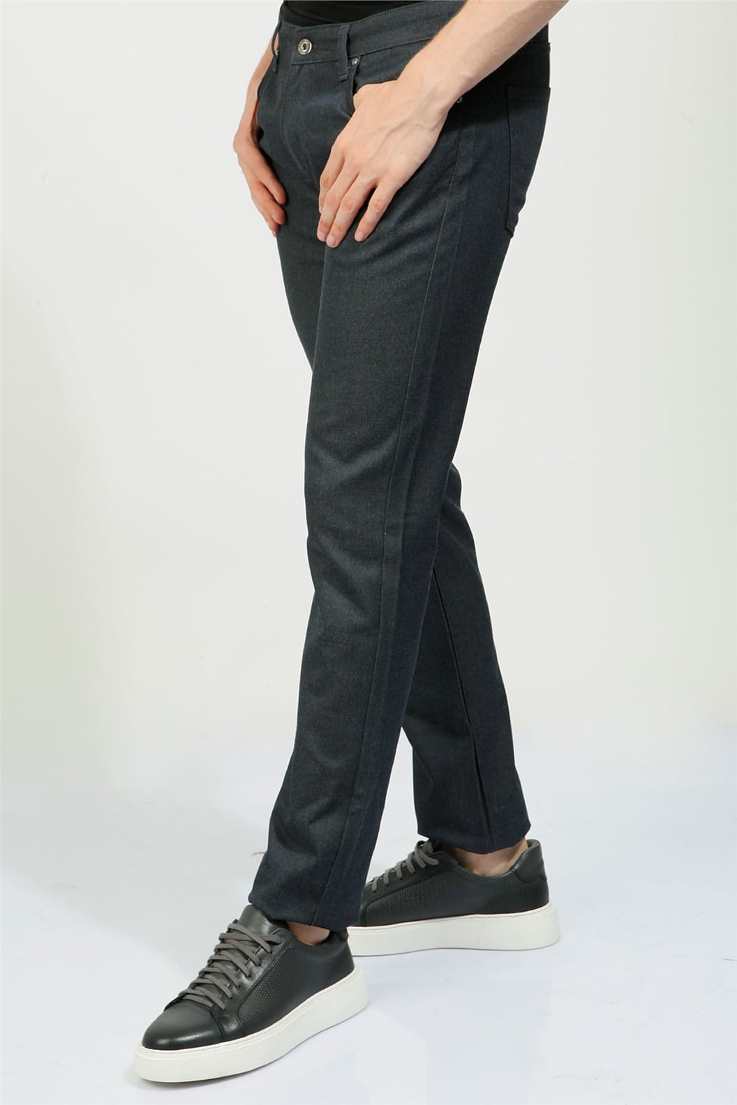 Antrasit Comfort Fit 5 Cep Pantolon