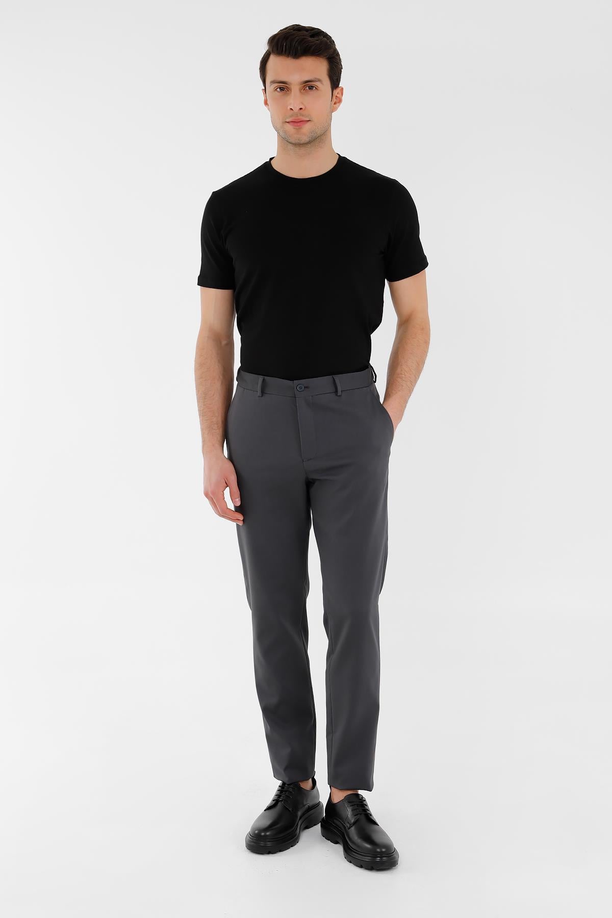 Antrasit Comfort Fit Jogger Pantolon