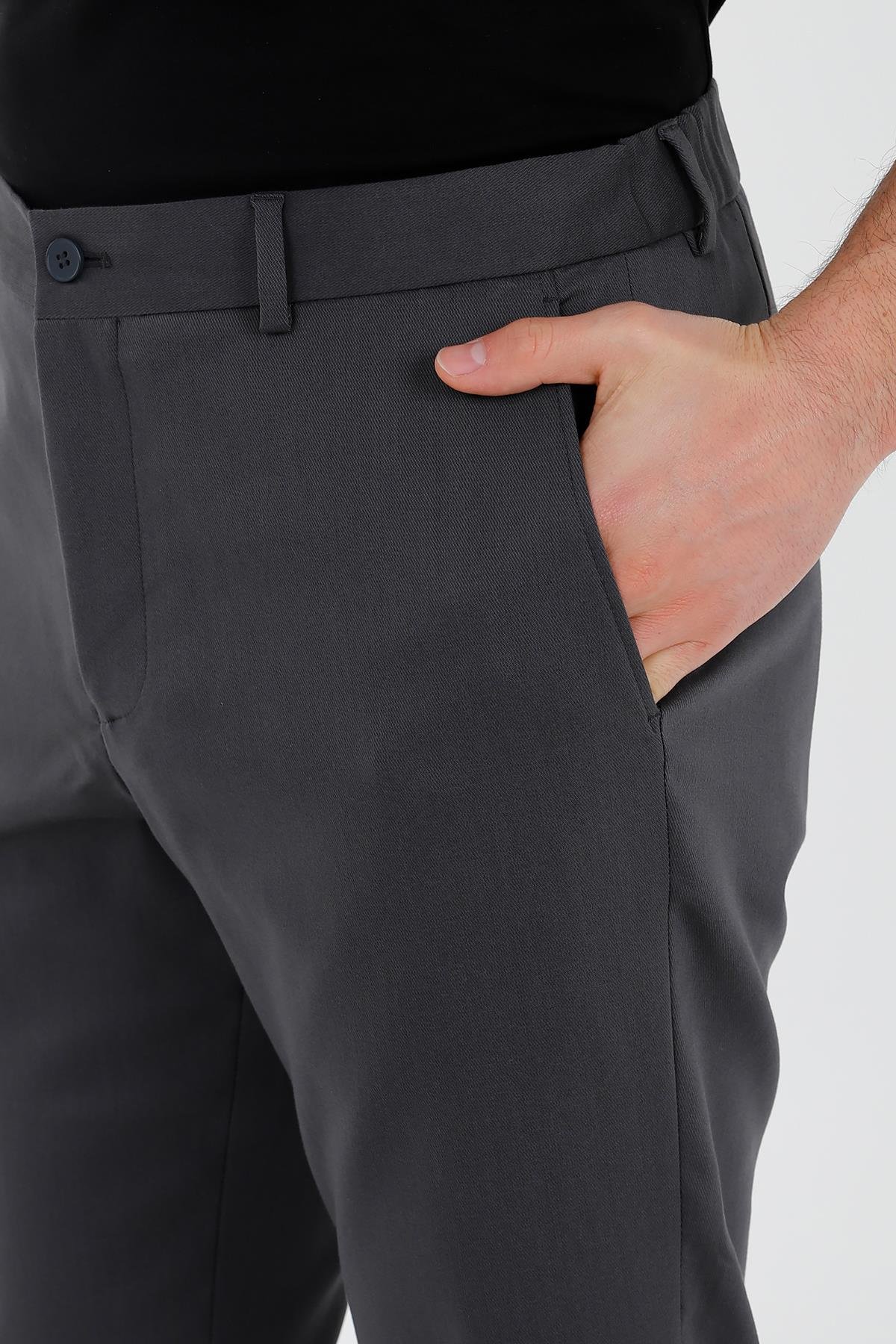Antrasit Comfort Fit Jogger Pantolon