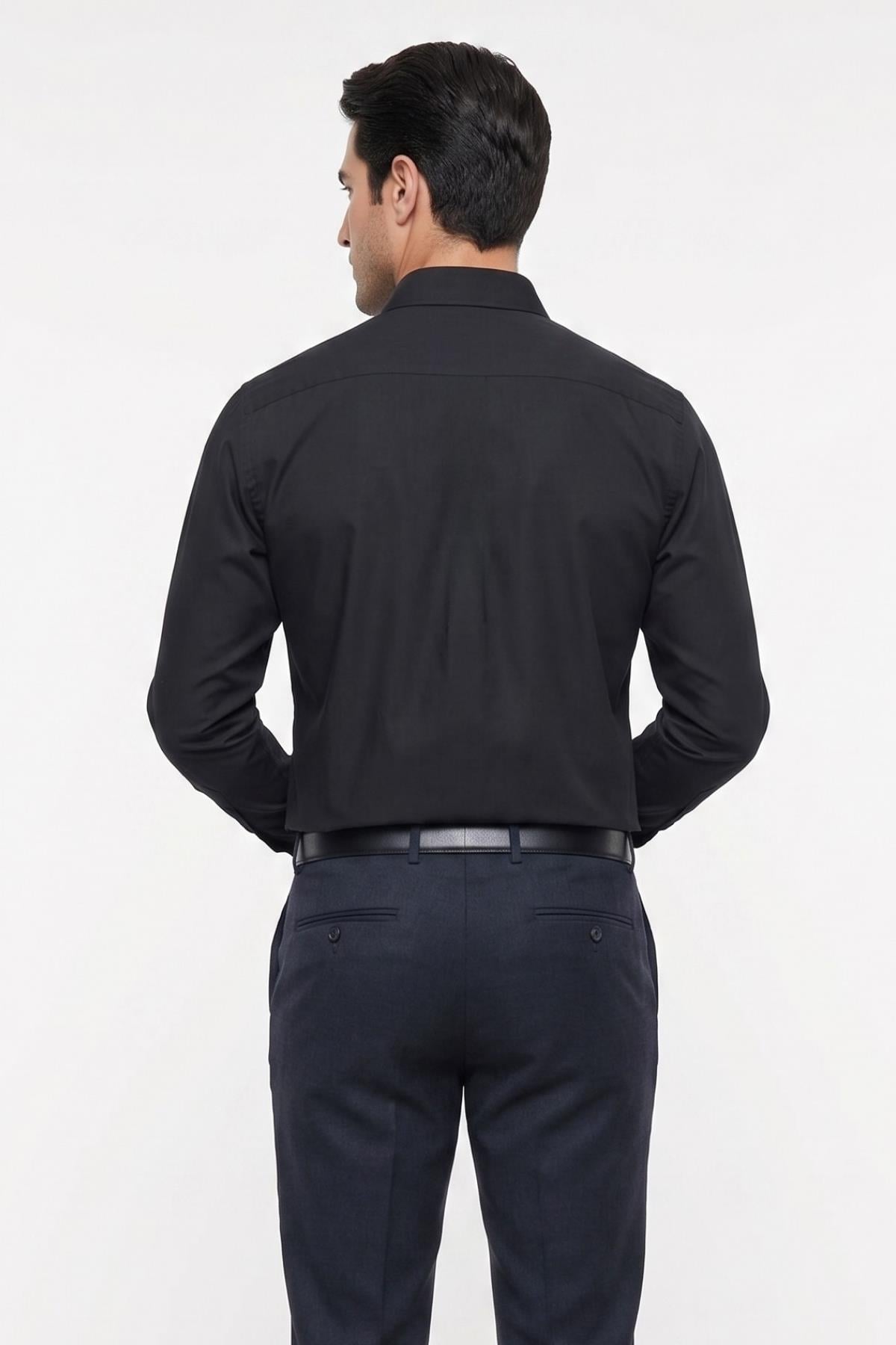 ANTRASİT Comfort Fit Uzun Kol Gömlek