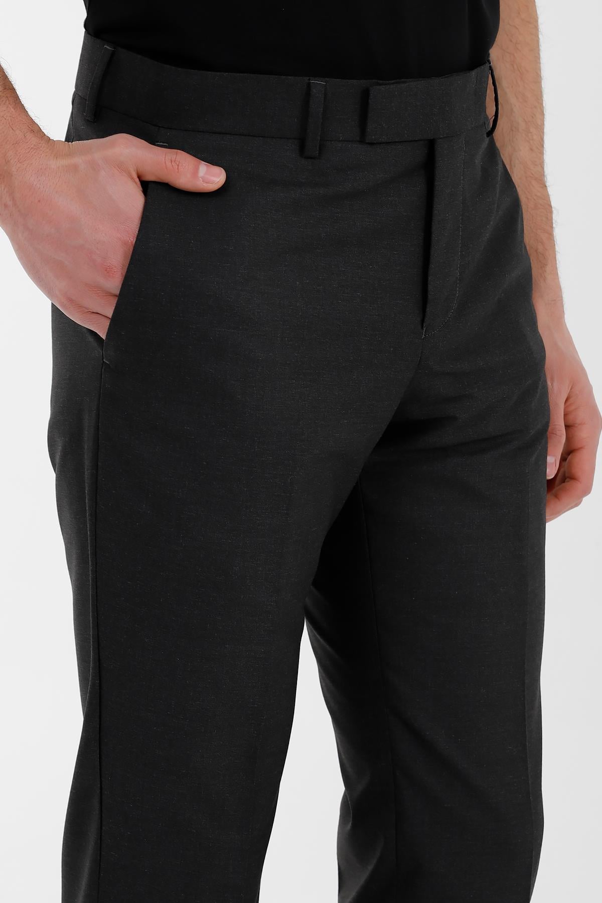 Antrasit Comfort Fit,Klasik Pantolon