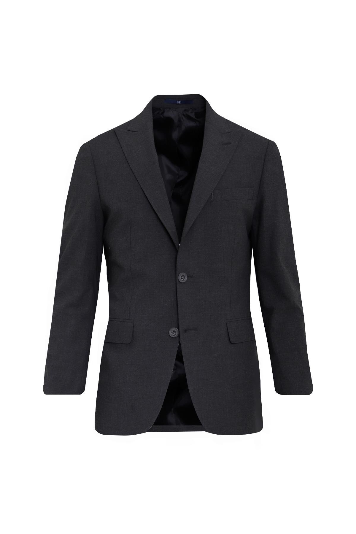 ANTRASİT Sivri Yaka Comfort Fit Klasik Takım Elbise