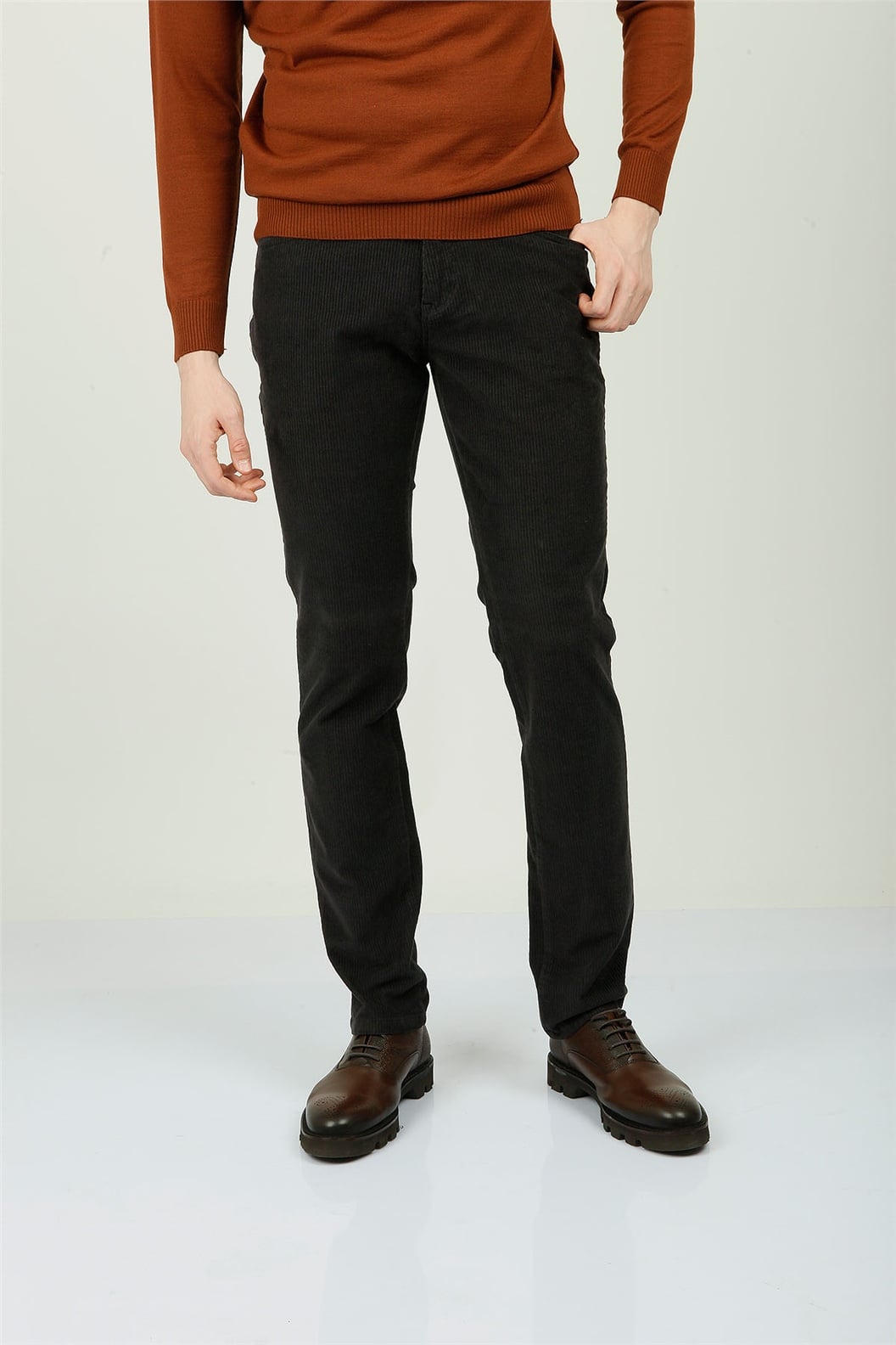 Antrasit Slim Fit 5 Cep Pantolon