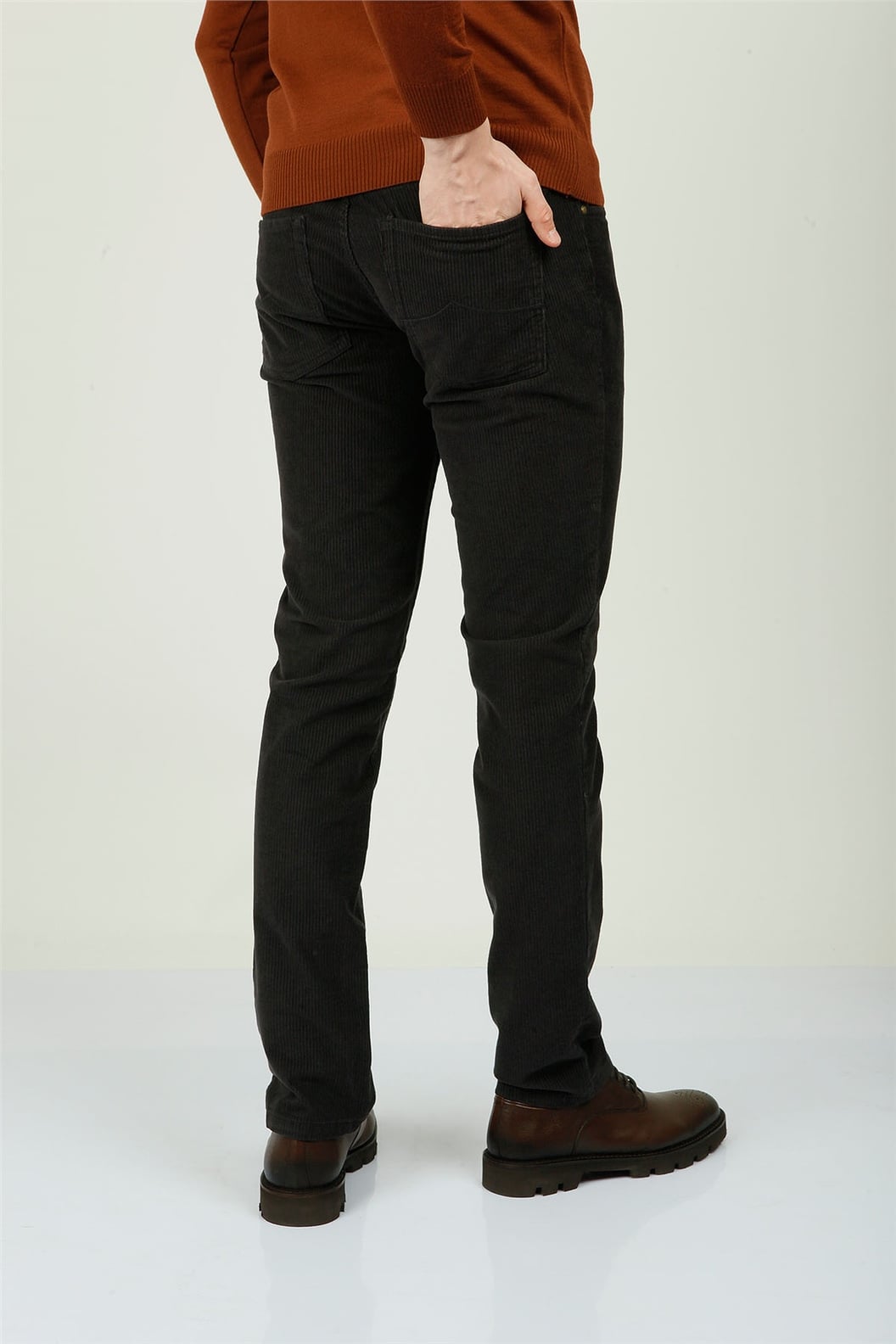 Antrasit Slim Fit 5 Cep Pantolon