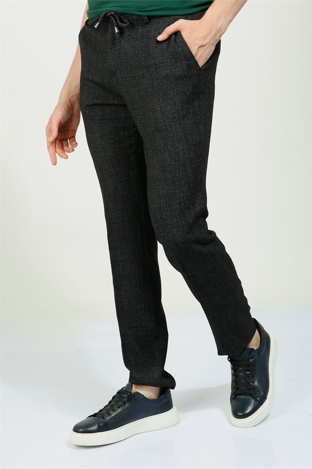 Antrasit Slim Fit Jogger Pantolon
