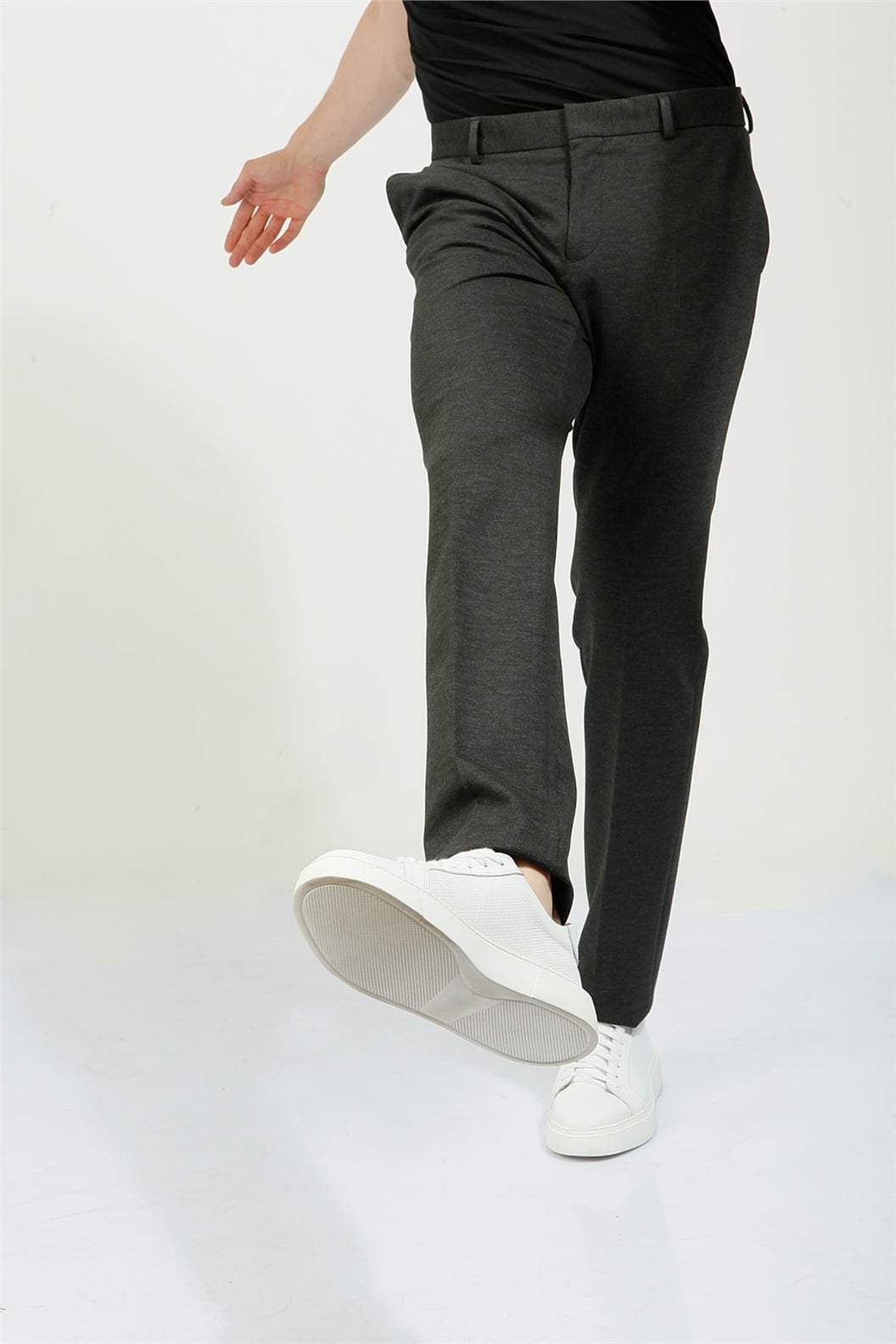 Antrasit Slim Fit Jogger Pantolon
