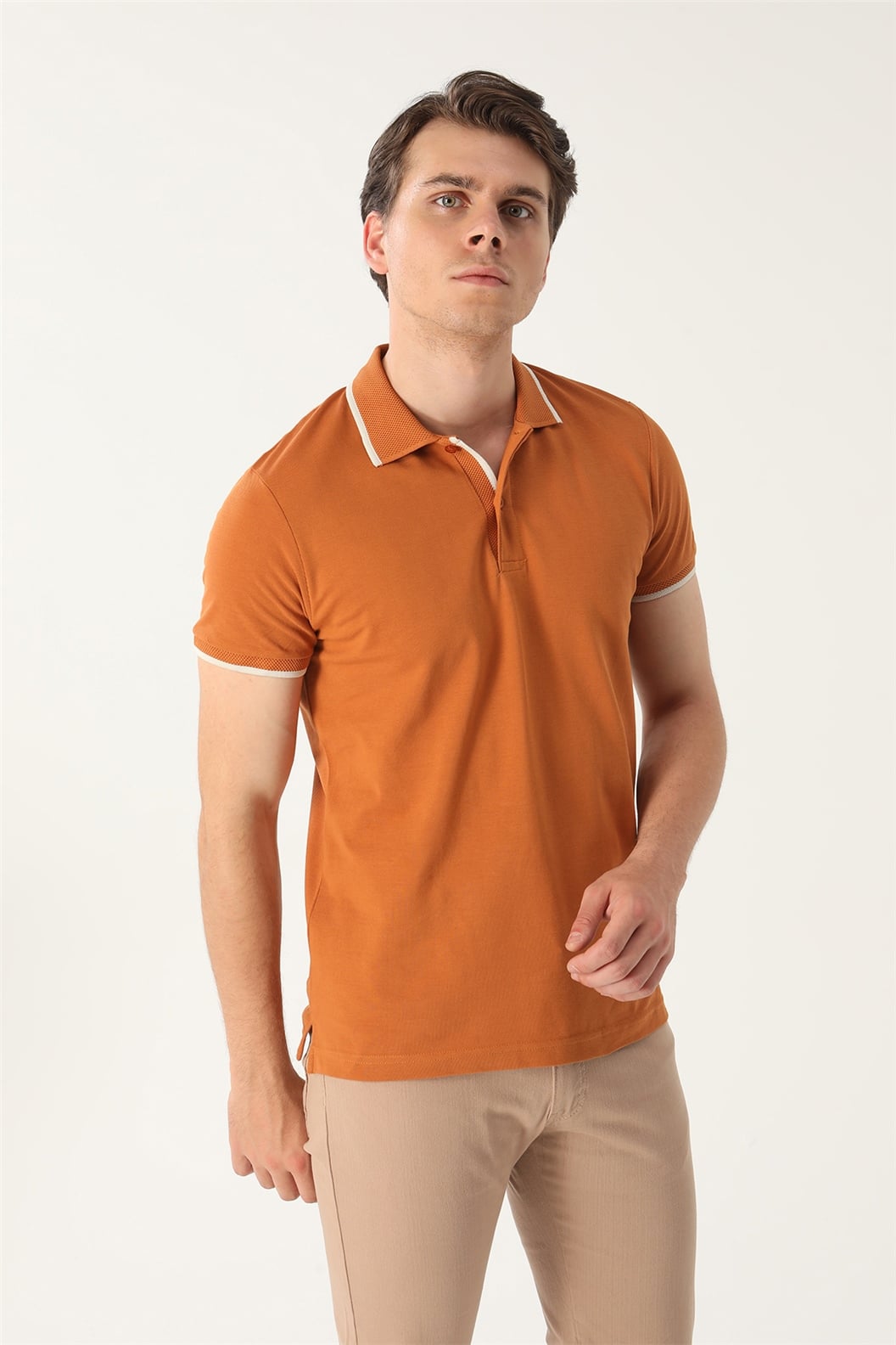 Bakır Comfort Fit Polo Yaka T-Shirt