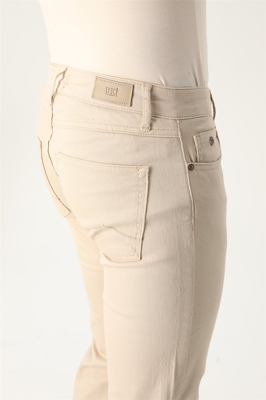 Bej Comfort Fit 5 Cep Pantolon