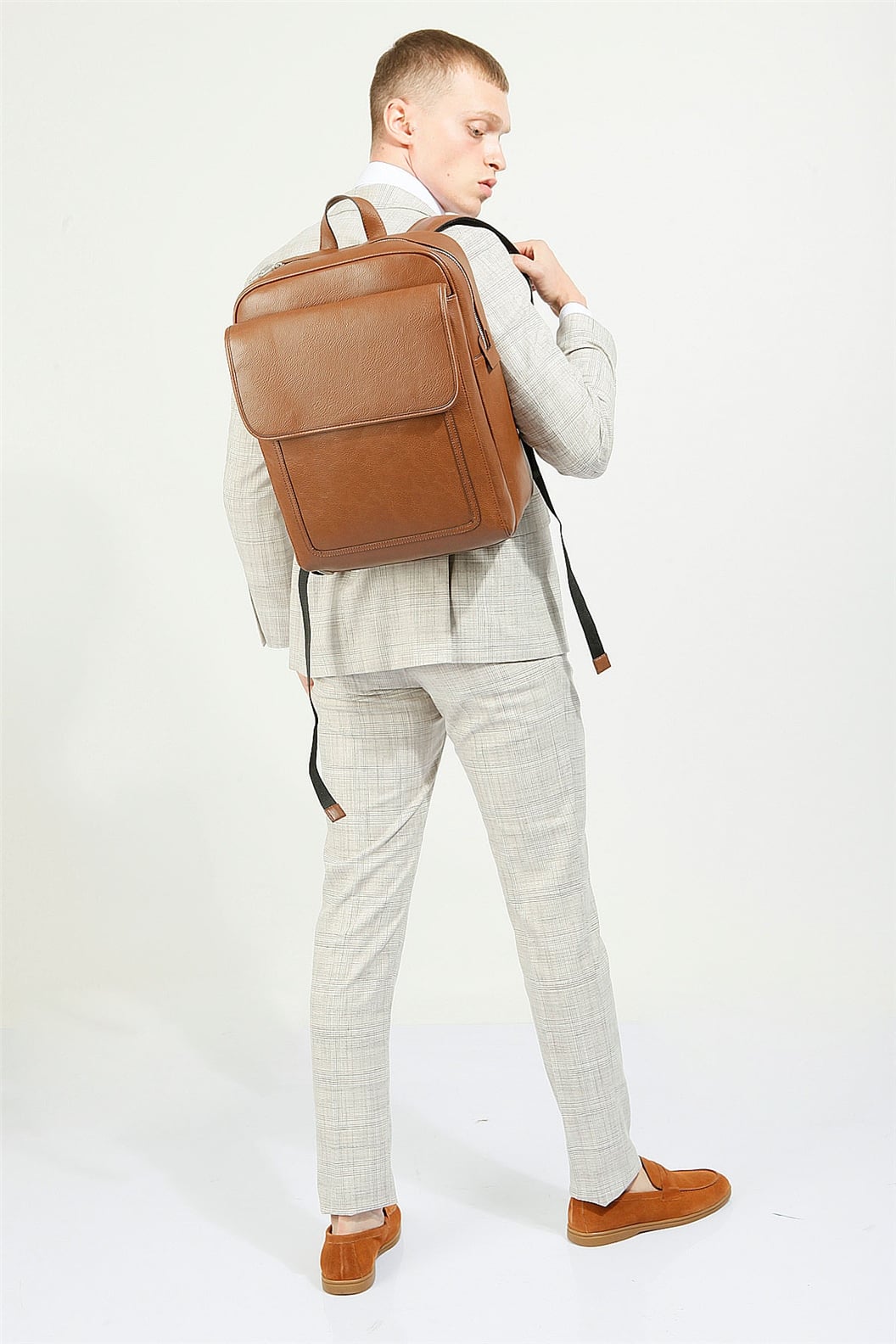 Bej Comfort Fit 6 Drop Takım Elbise