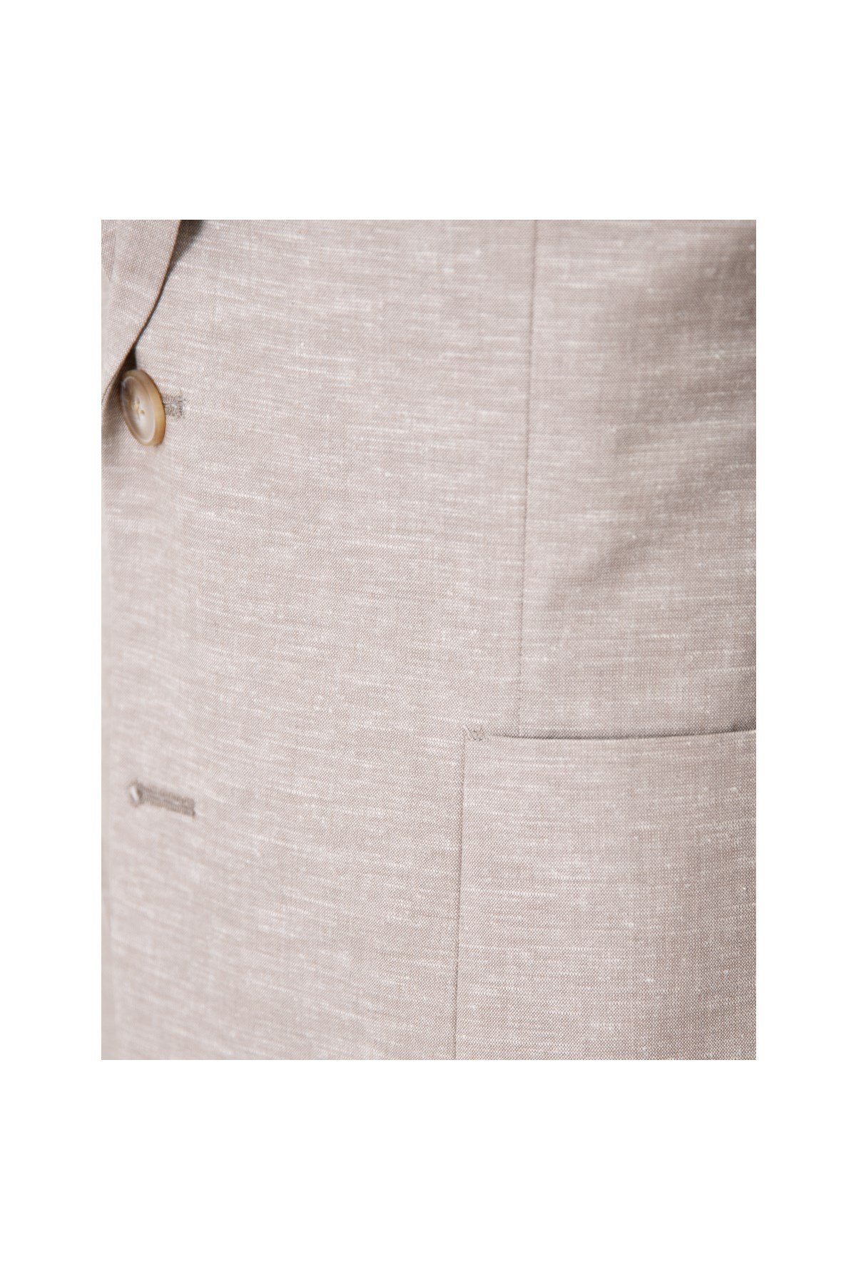 BEJ Comfort Fit Casual Keten Ceket