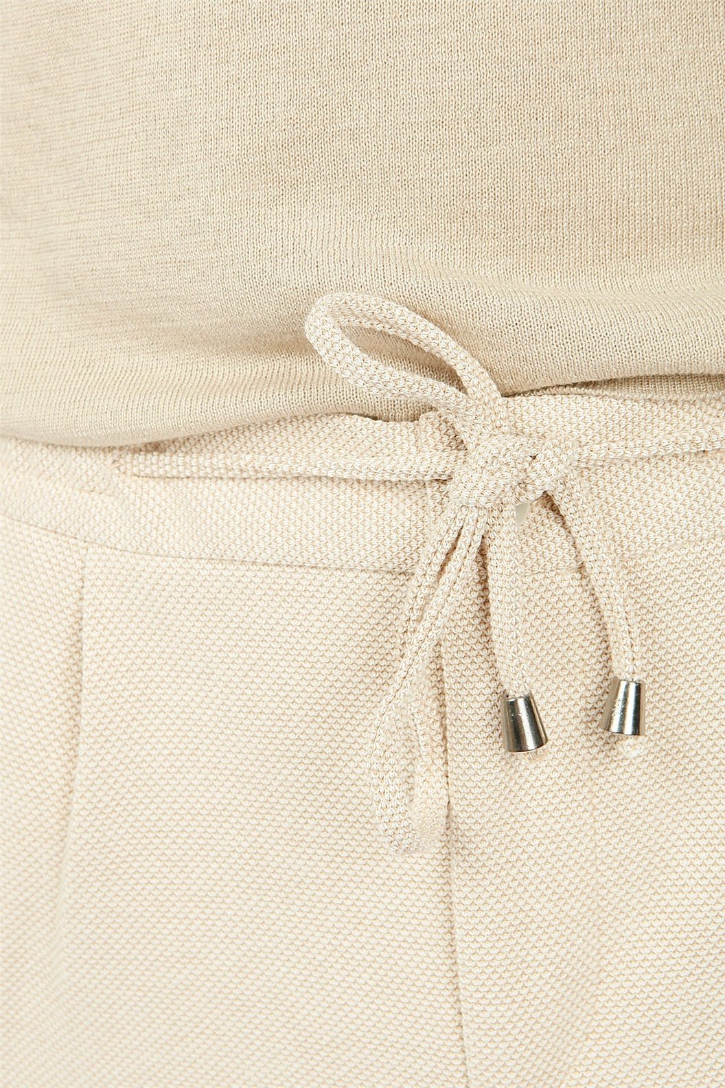 Bej Comfort Fit Jogger Pantolon