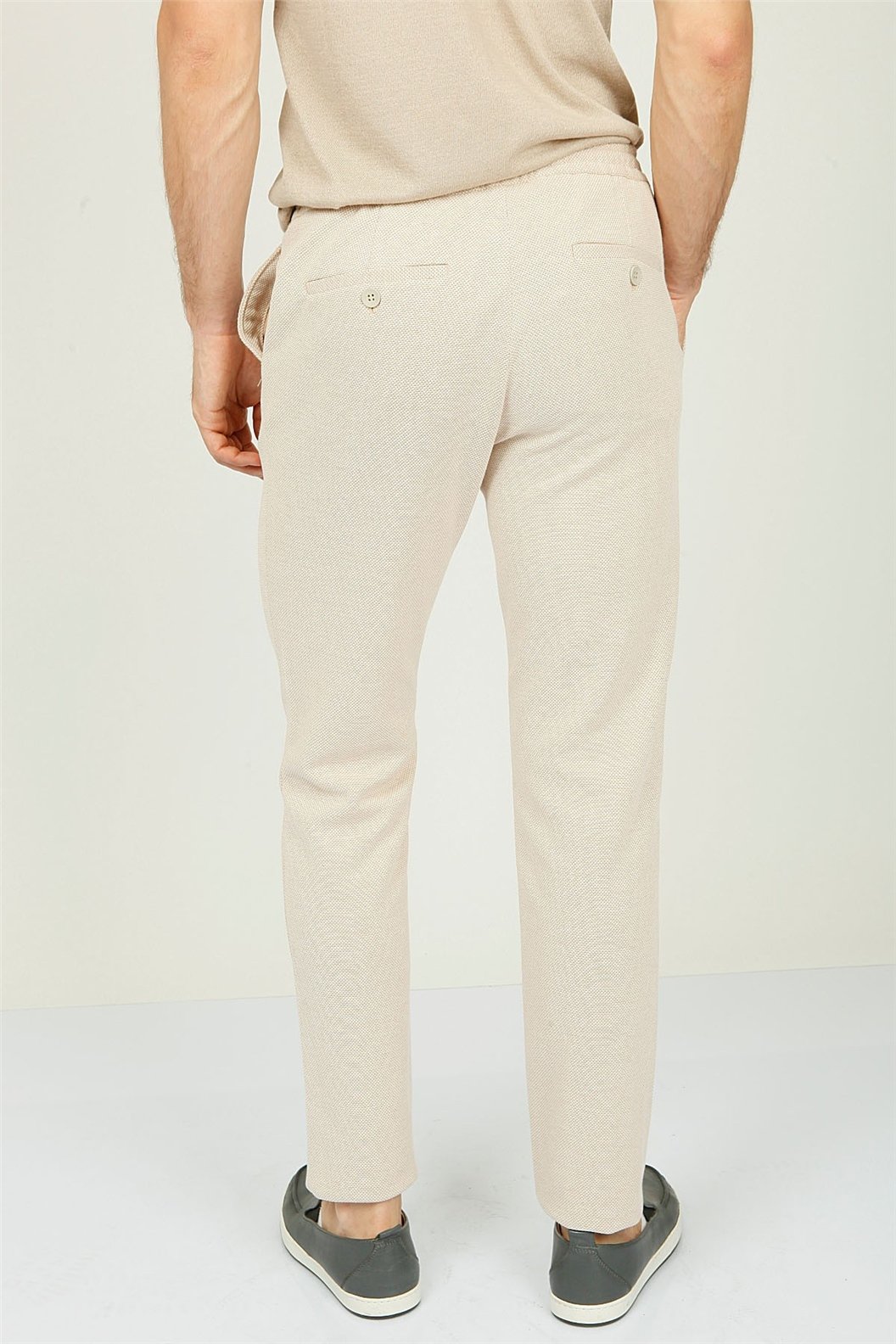 Bej Comfort Fit Jogger Pantolon
