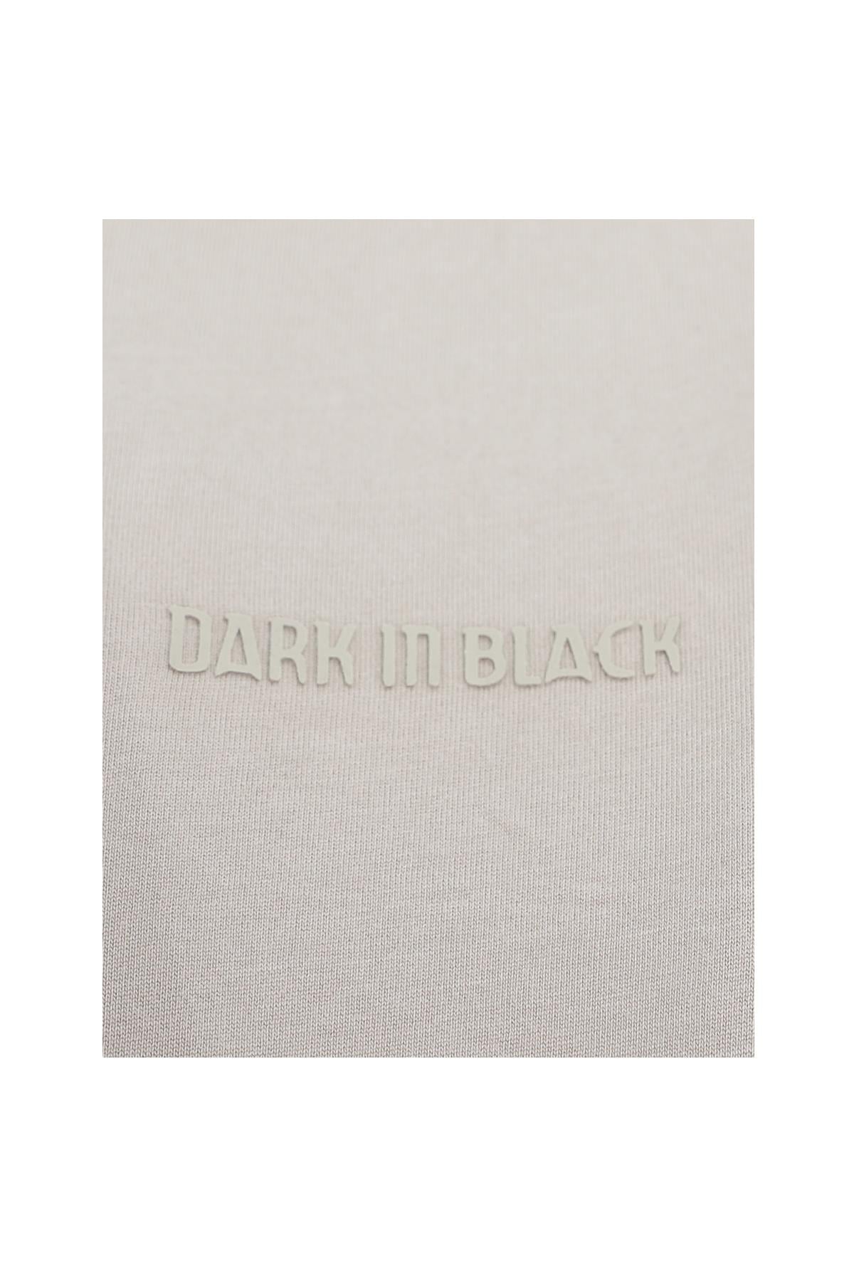 BEJ Dark In Black Modal Bisiklet Yaka T-shirt