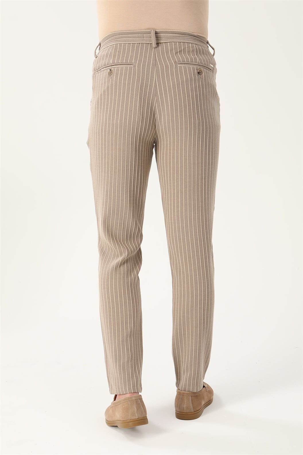 Bej Slim Fit Jogger Pantolon