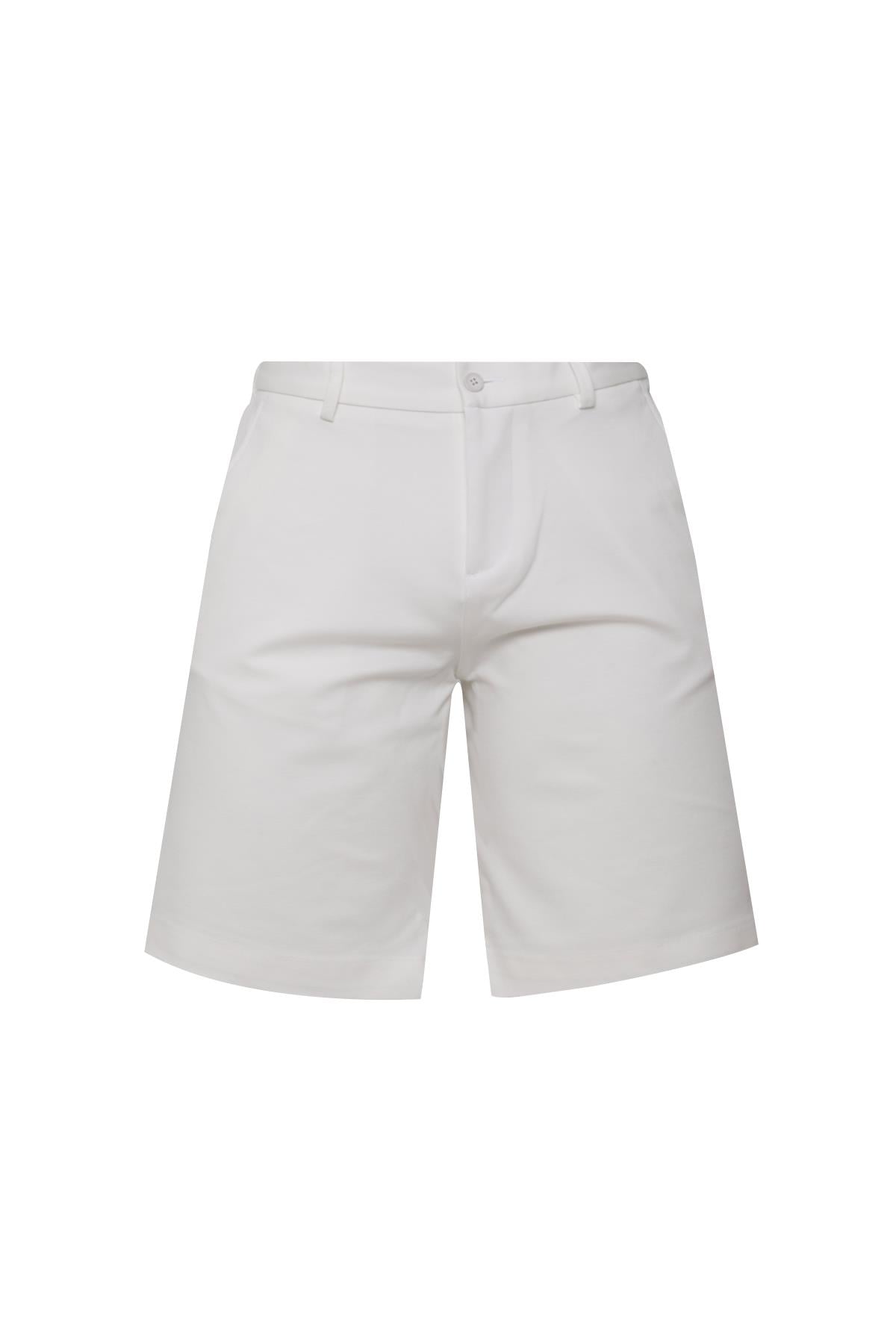 BEYAZ Comfort Fit Bermuda Şort