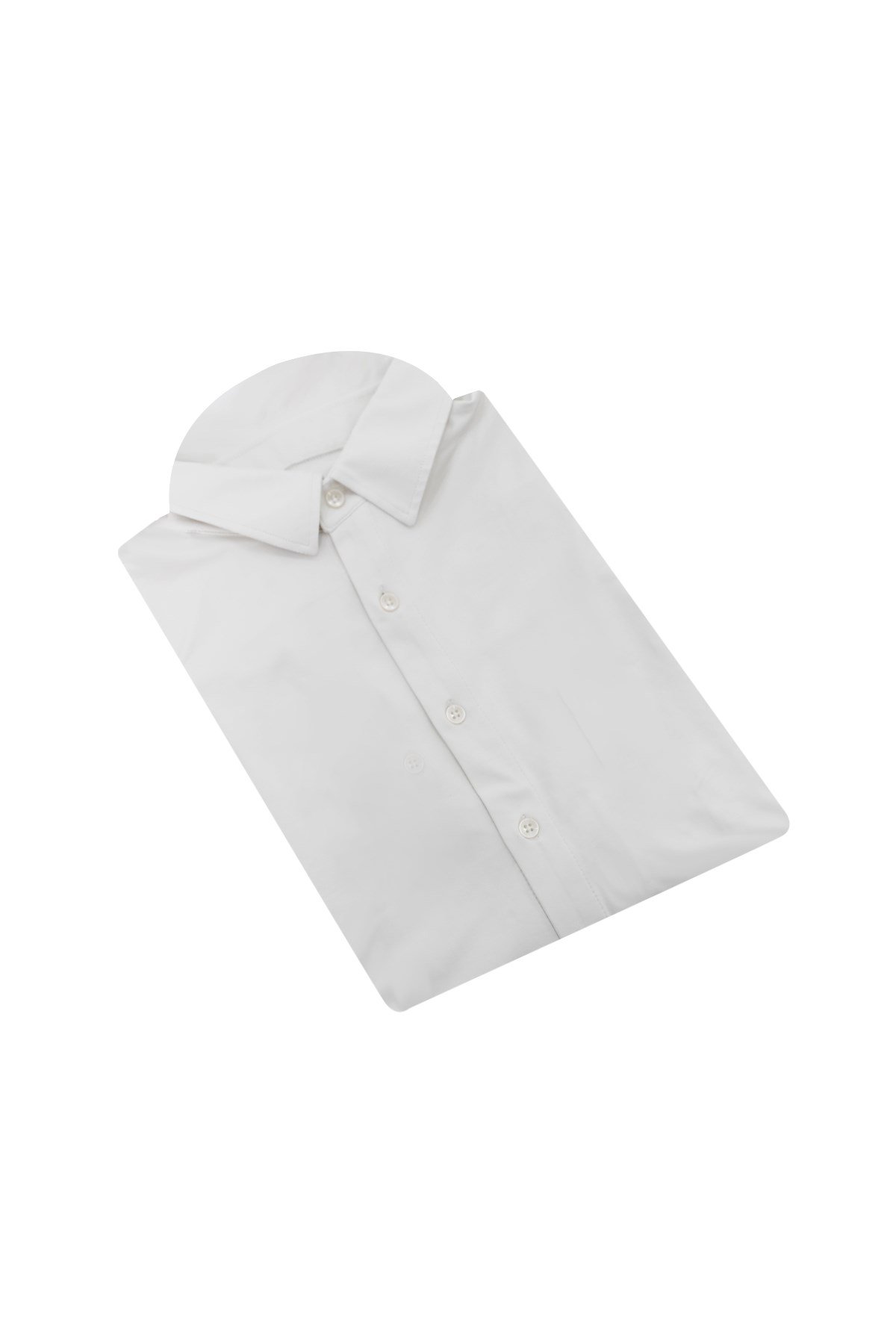 BEYAZ Comfort Fit Uzun Kol Gömlek