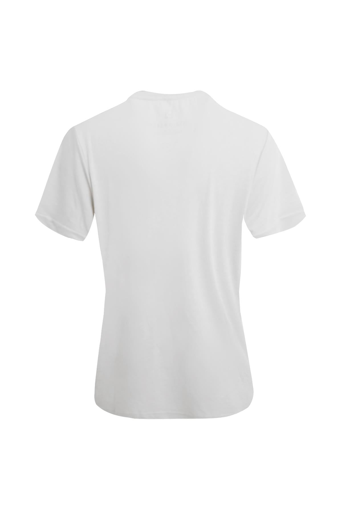 BEYAZ Denim Marker Modal Bisiklet Yaka T-shirt