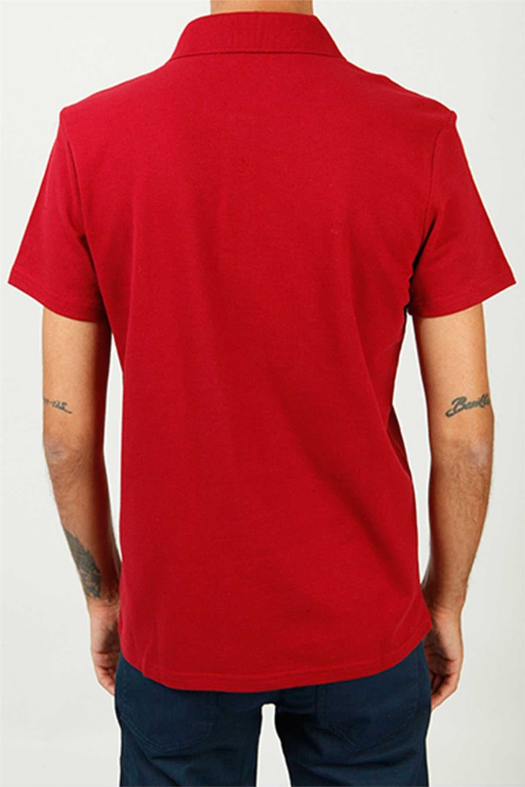 Bordo Polo Yaka Comfort Fit Pike T-shirt