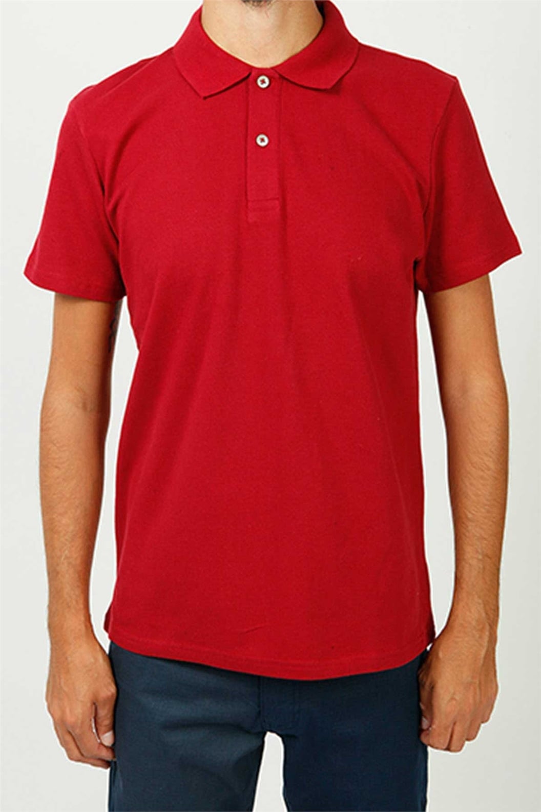 Bordo Polo Yaka Comfort Fit Pike T-shirt