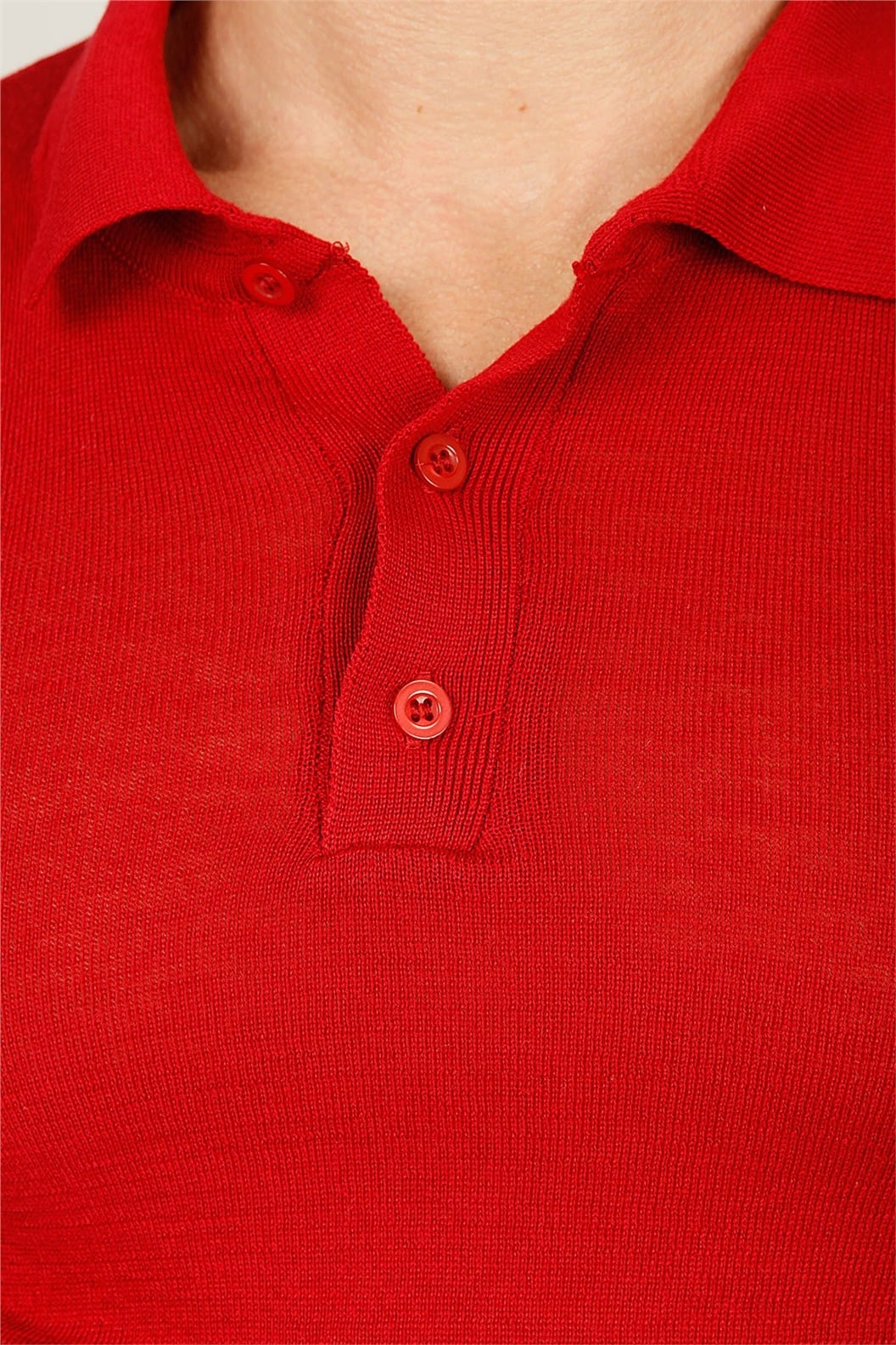 Bordo Polo Yaka Triko T-Shırt