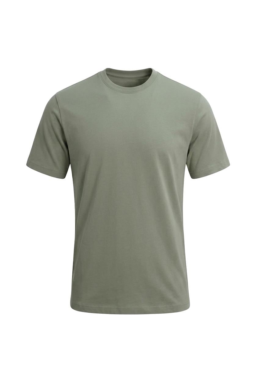 Buz Yeşili Bisiklet Yaka Basic T-Shirt