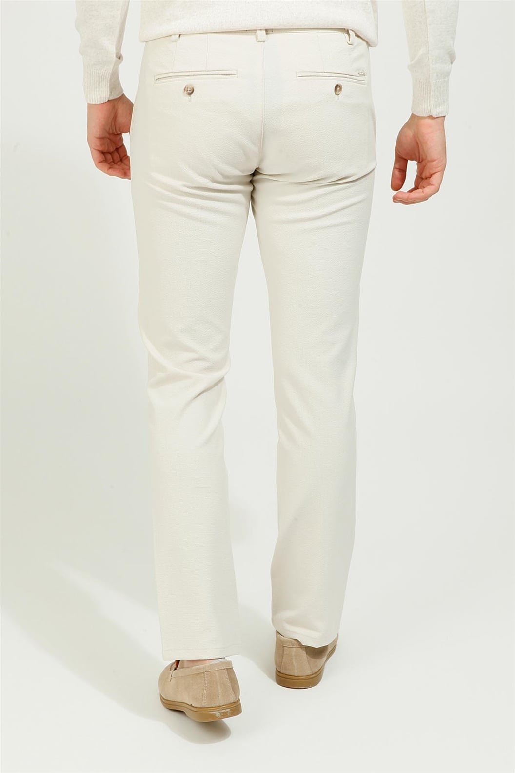 Ekru Comfort Fit Jogger Pantolon