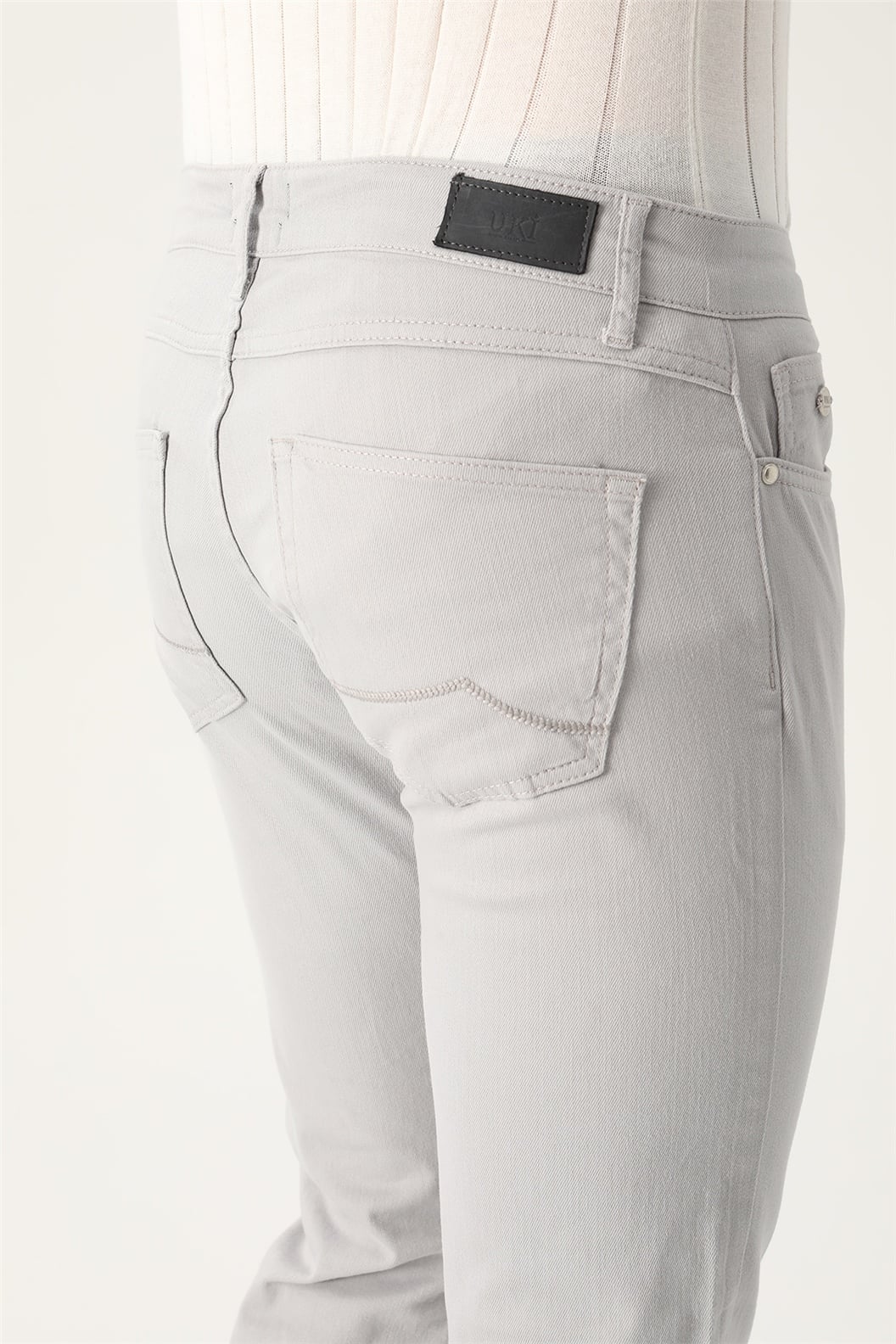 Gri Comfort Fit 5 Cep Pantolon