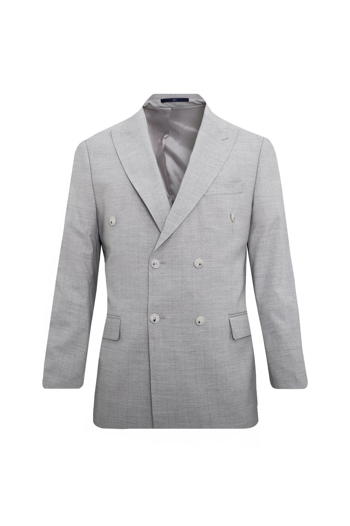 GRİ Comfort Fit 6 Drop Kruvaze Takım Elbise